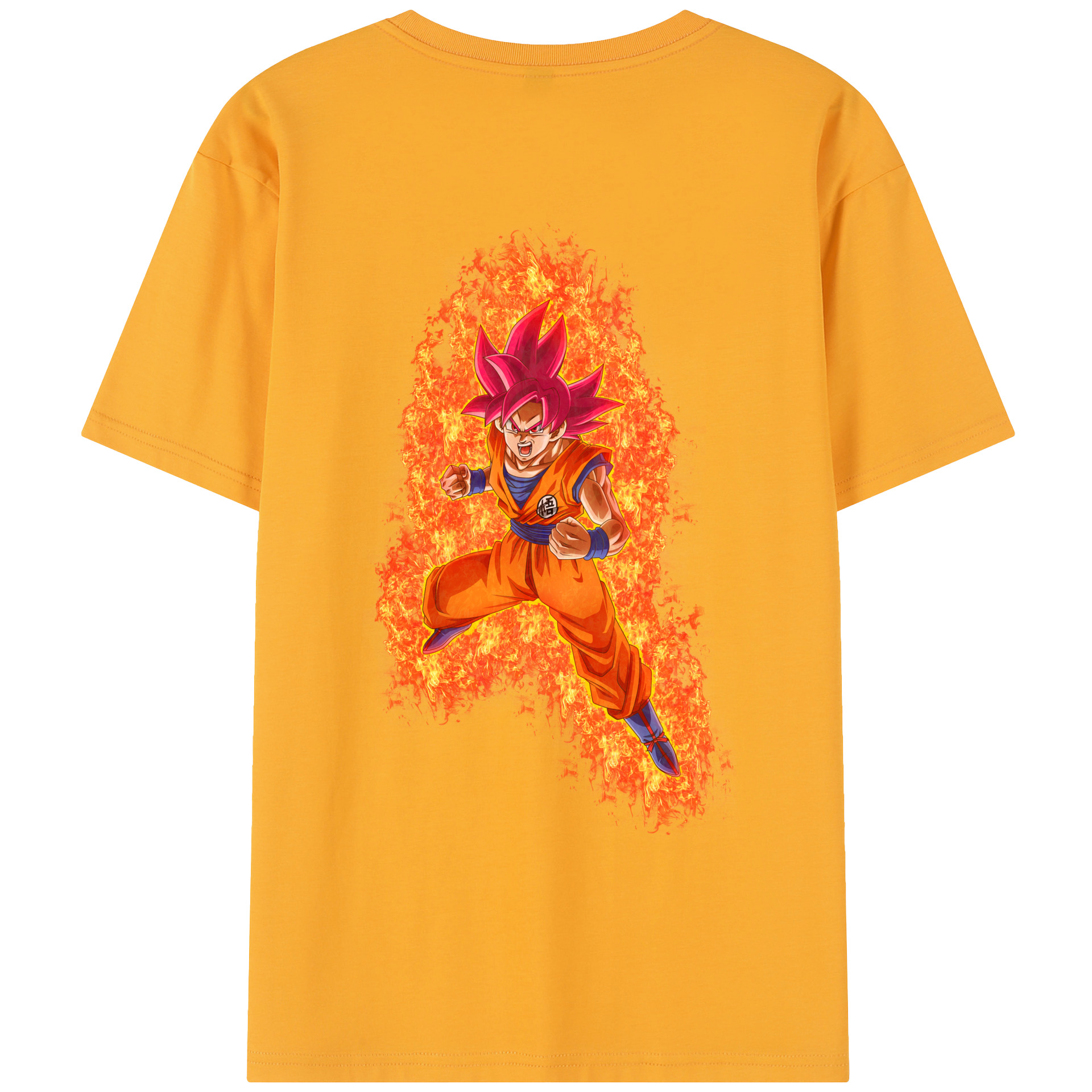 （画像用） ドラゴンボール 孫悟空（そん ごくう）Son Goku カカロット DRAGON BALL Kakarotto レディース半袖Tシャツ(バックプリント)
