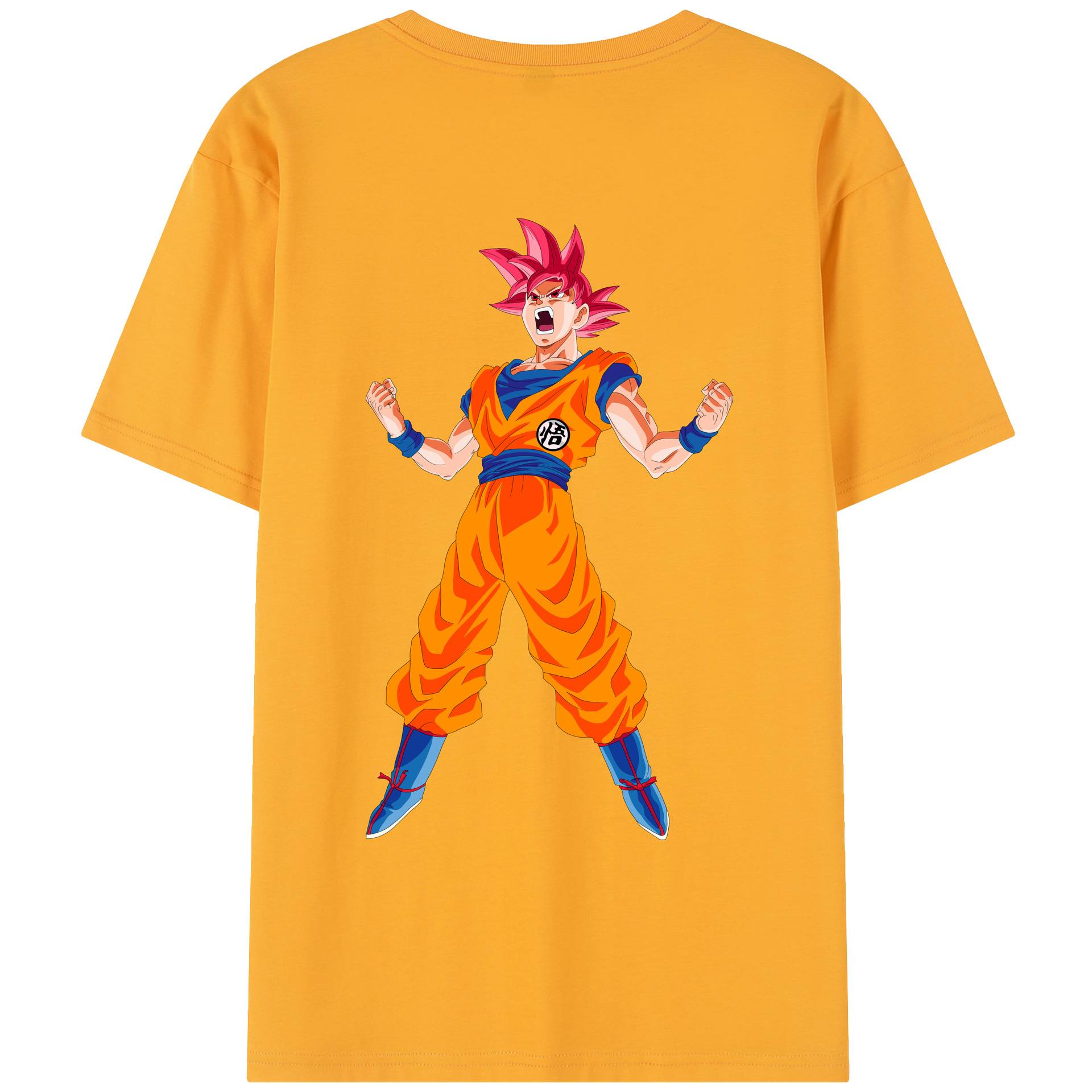 （画像用） ドラゴンボール 孫悟空（そん ごくう）Son Goku カカロット DRAGON BALL Kakarotto レディース半袖Tシャツ(バックプリント)