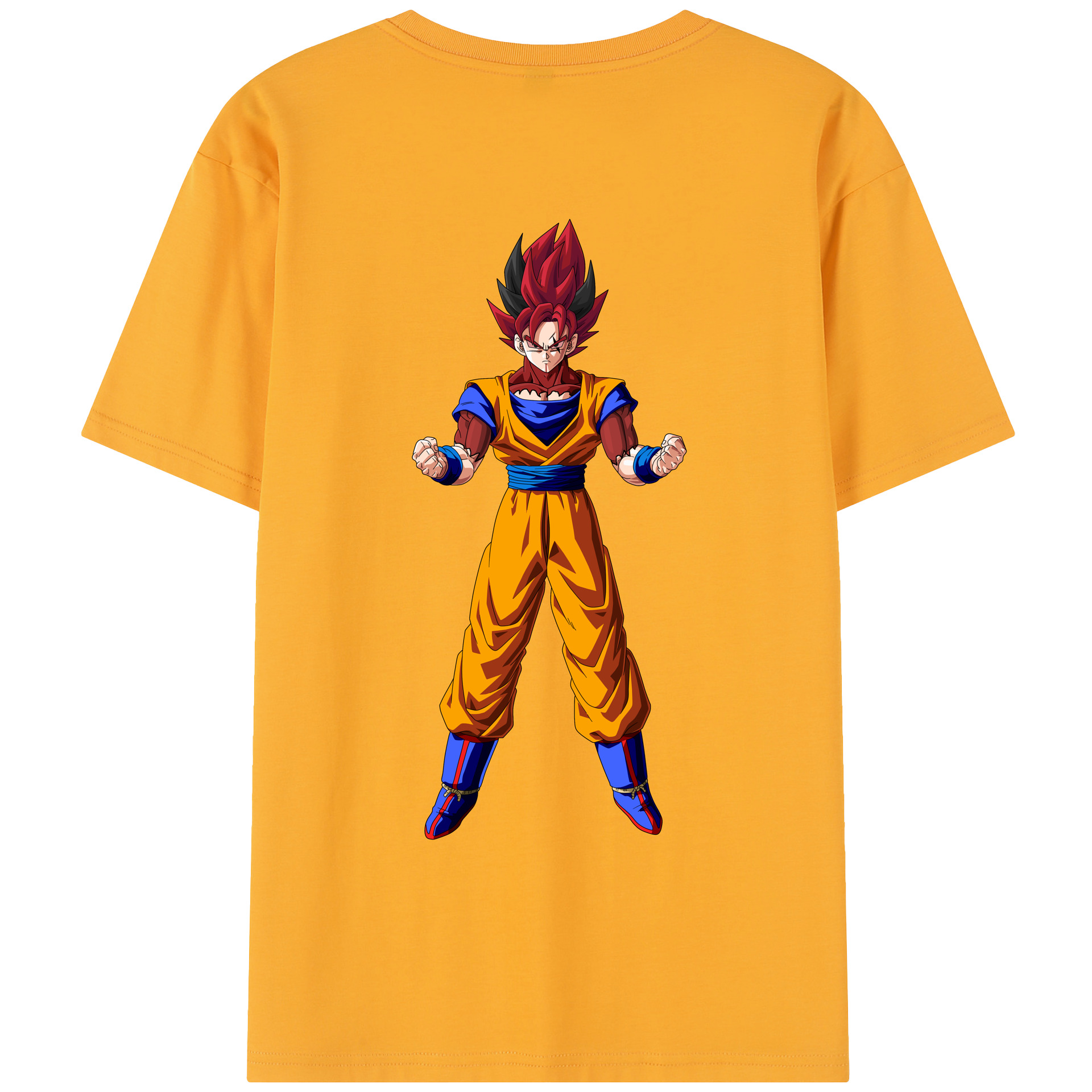 （画像用） ドラゴンボール 孫悟空（そん ごくう）Son Goku カカロット DRAGON BALL Kakarotto レディース半袖Tシャツ(バックプリント)