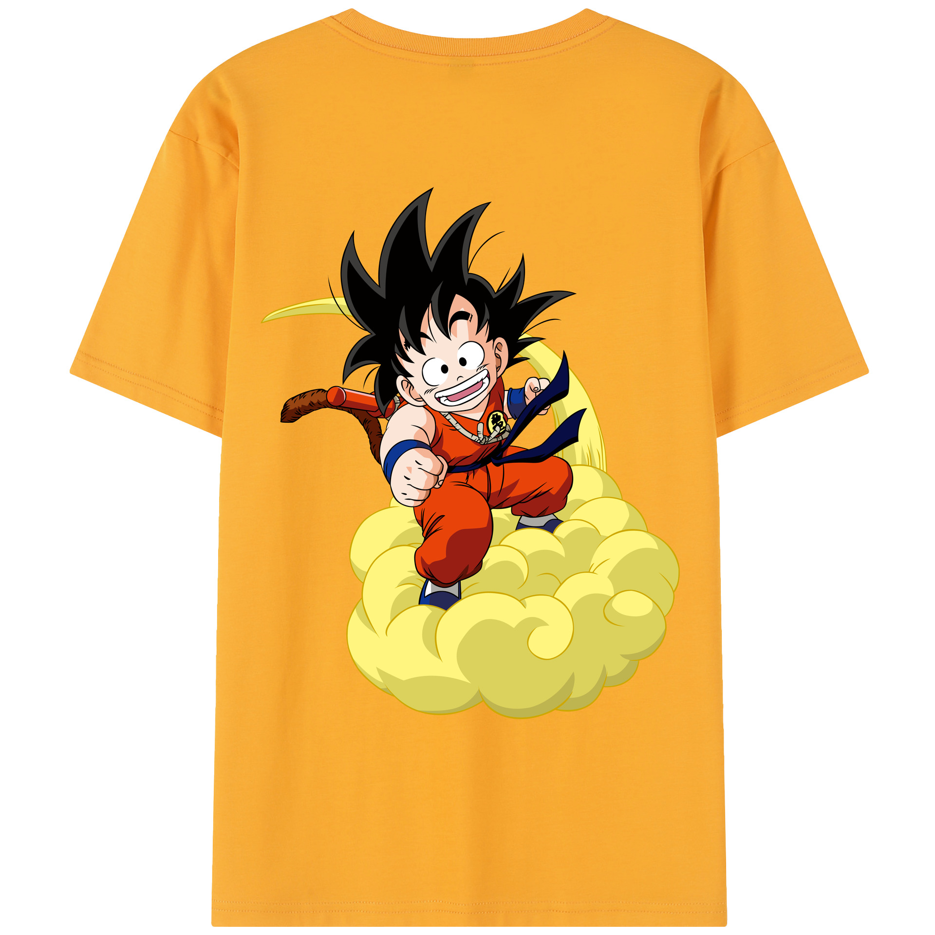 （画像用） ドラゴンボール 孫悟空（そん ごくう）Son Goku カカロット DRAGON BALL Kakarotto レディース半袖Tシャツ(バックプリント)