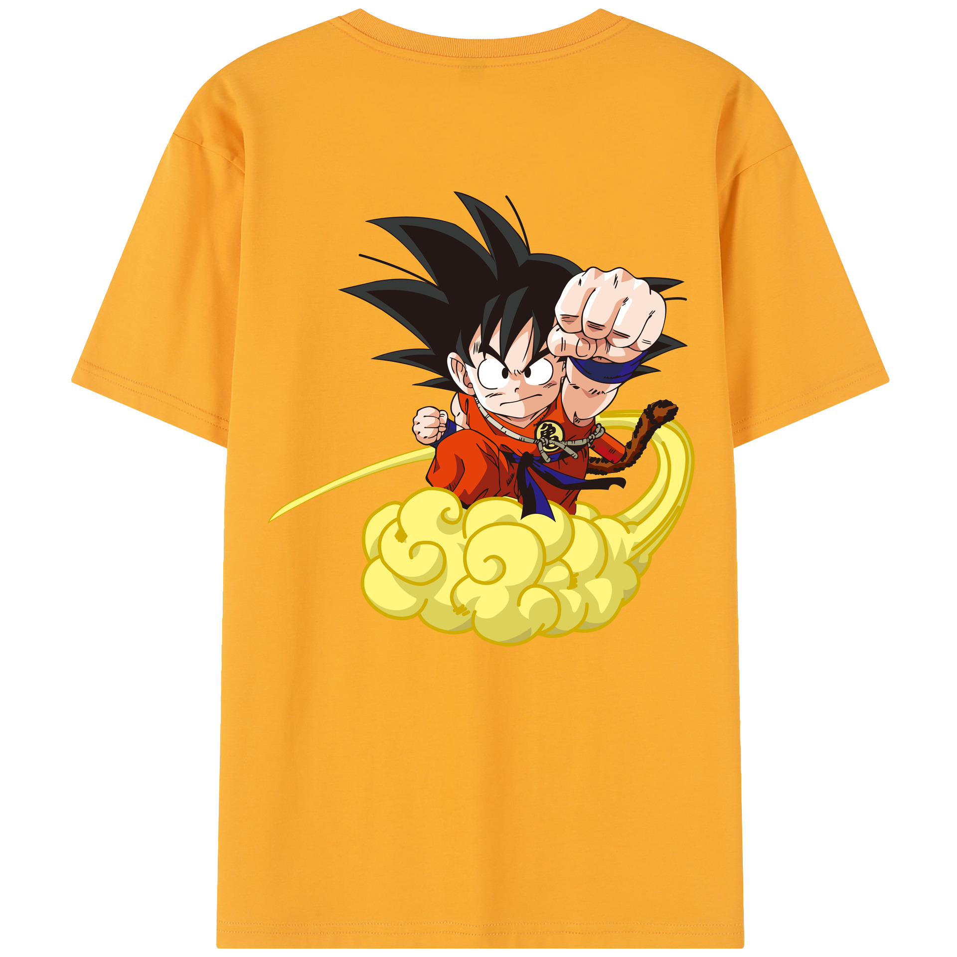 （画像用） ドラゴンボール 孫悟空（そん ごくう）Son Goku カカロット DRAGON BALL Kakarotto レディース半袖Tシャツ(バックプリント)