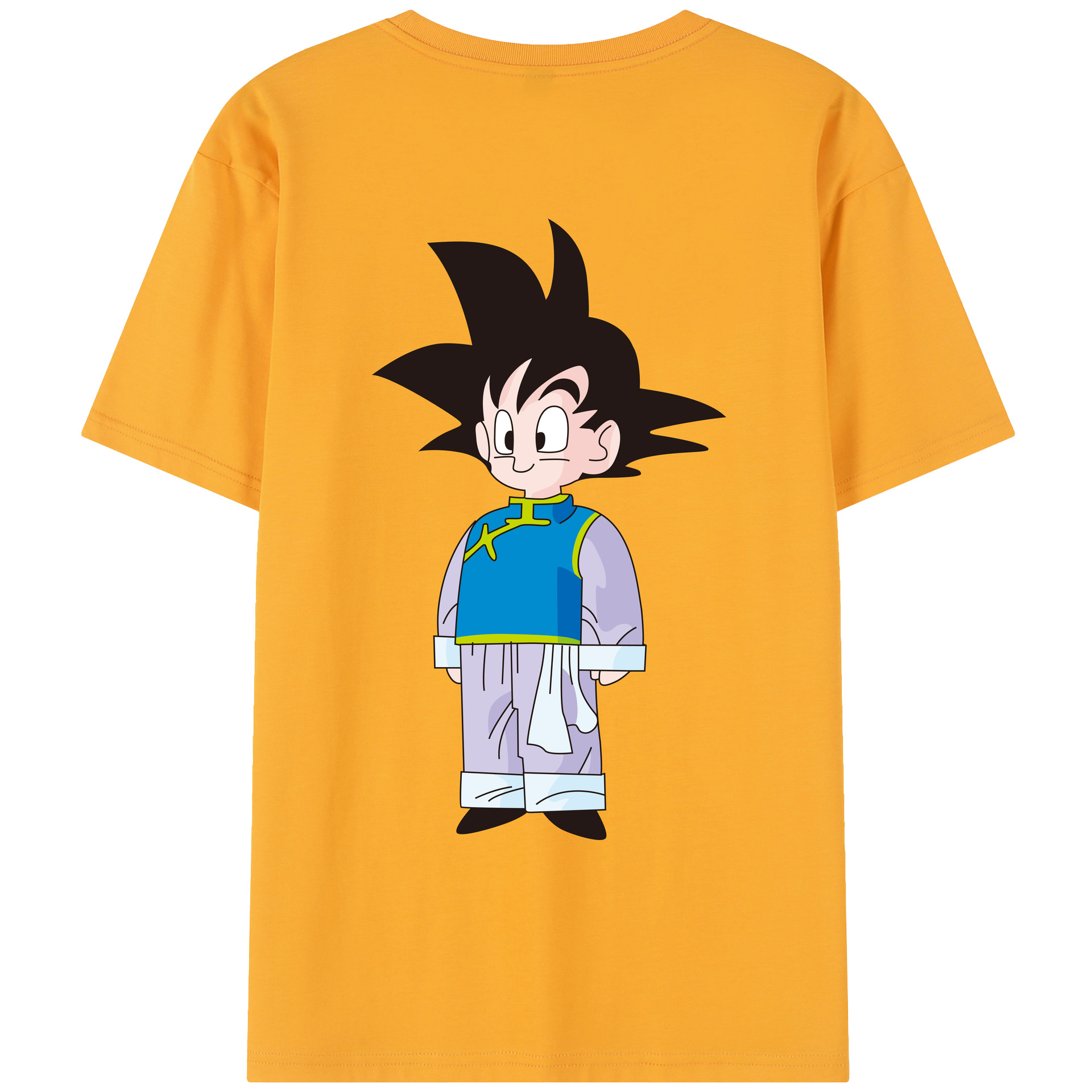（画像用） ドラゴンボール 孫悟空（そん ごくう）Son Goku カカロット DRAGON BALL Kakarotto レディース半袖Tシャツ(バックプリント)