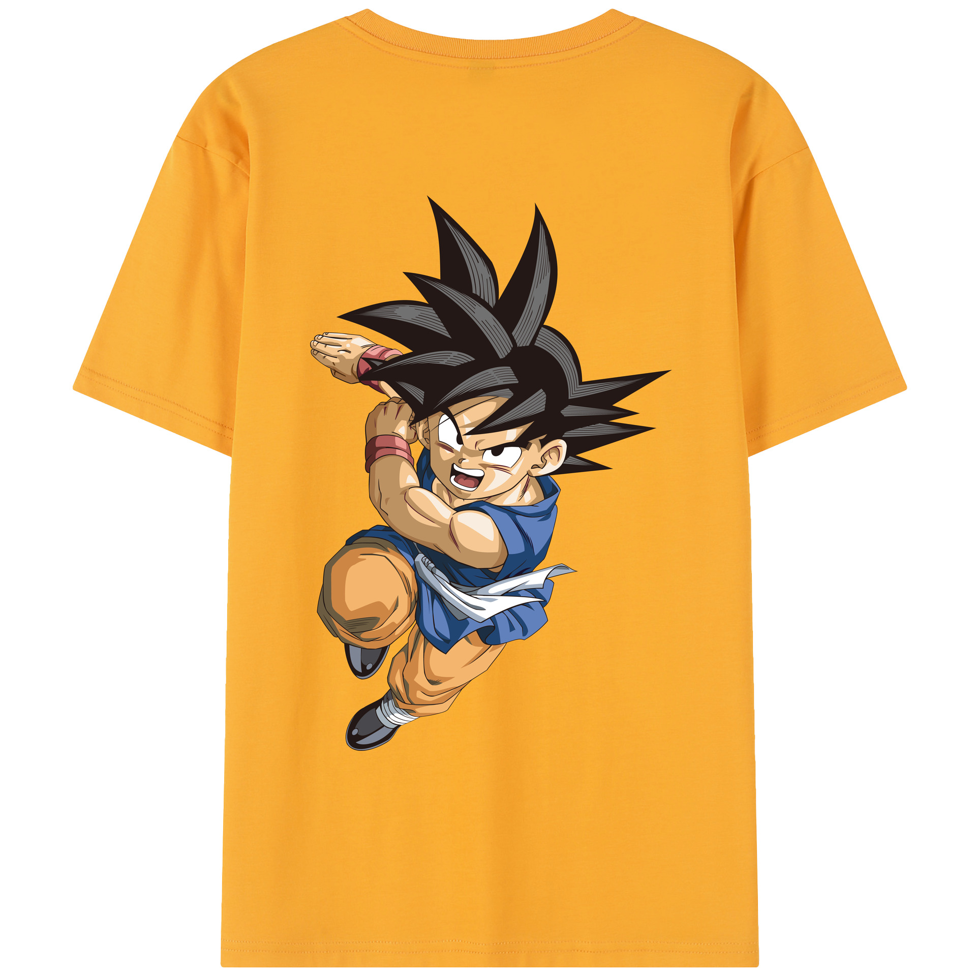 （画像用） ドラゴンボール 孫悟空（そん ごくう）Son Goku カカロット DRAGON BALL Kakarotto レディース半袖Tシャツ(バックプリント)