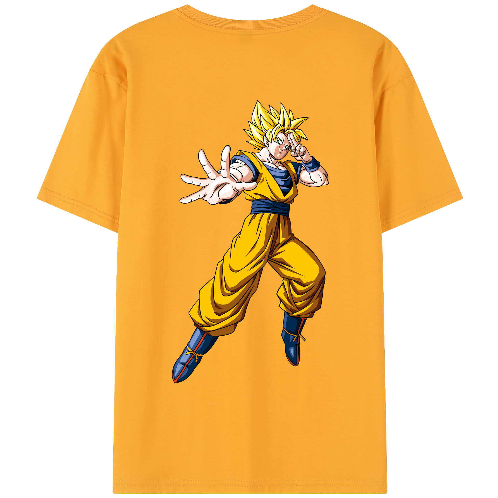 （画像用） ドラゴンボール 孫悟空（そん ごくう）Son Goku カカロット DRAGON BALL Kakarotto レディース半袖Tシャツ(バックプリント)