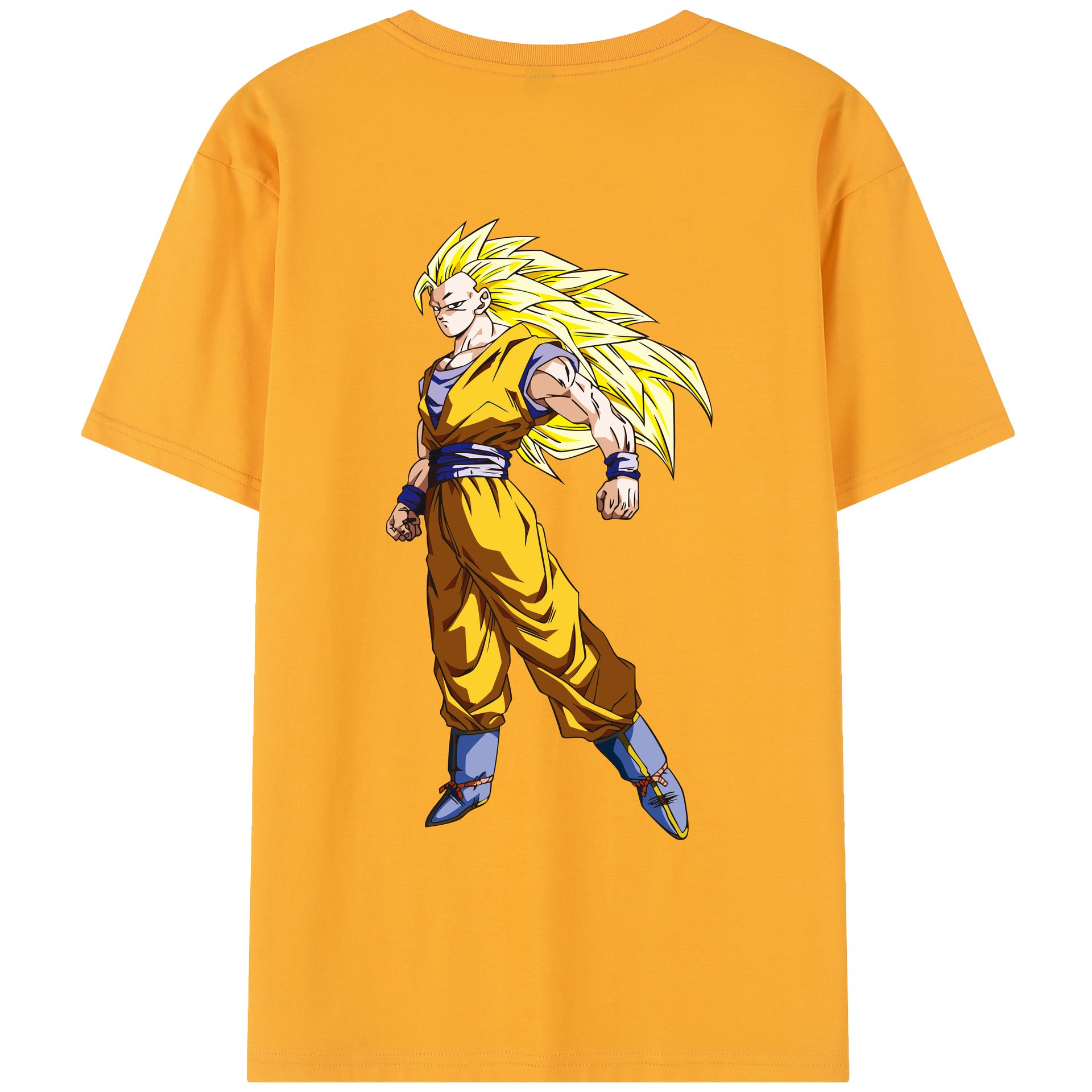 （画像用） ドラゴンボール 孫悟空（そん ごくう）Son Goku カカロット DRAGON BALL Kakarotto レディース半袖Tシャツ(バックプリント)