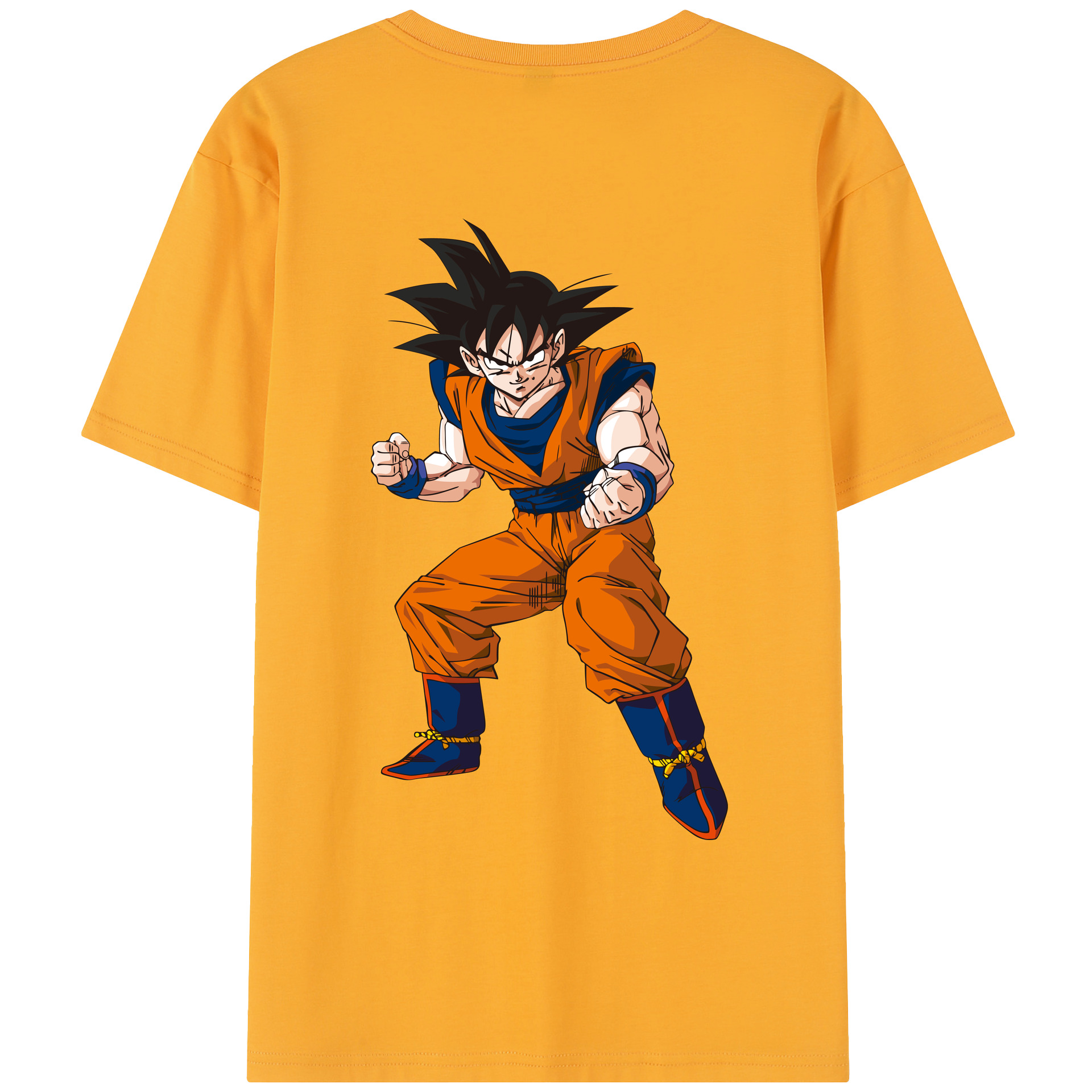 （画像用） ドラゴンボール 孫悟空（そん ごくう）Son Goku カカロット DRAGON BALL Kakarotto レディース半袖Tシャツ(バックプリント)