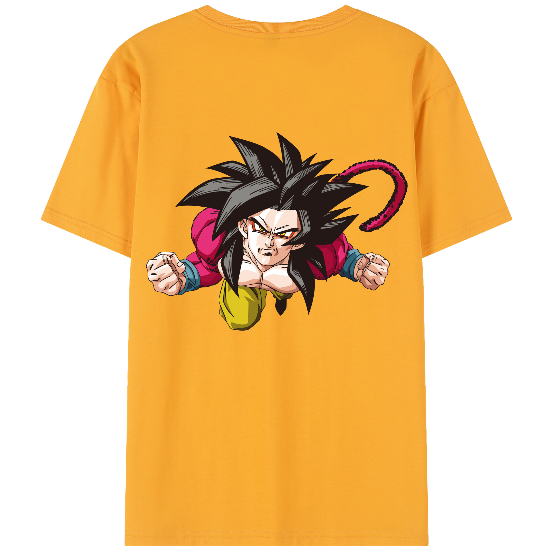 （画像用） ドラゴンボール 孫悟空（そん ごくう）Son Goku カカロット DRAGON BALL Kakarotto レディース半袖Tシャツ(バックプリント)