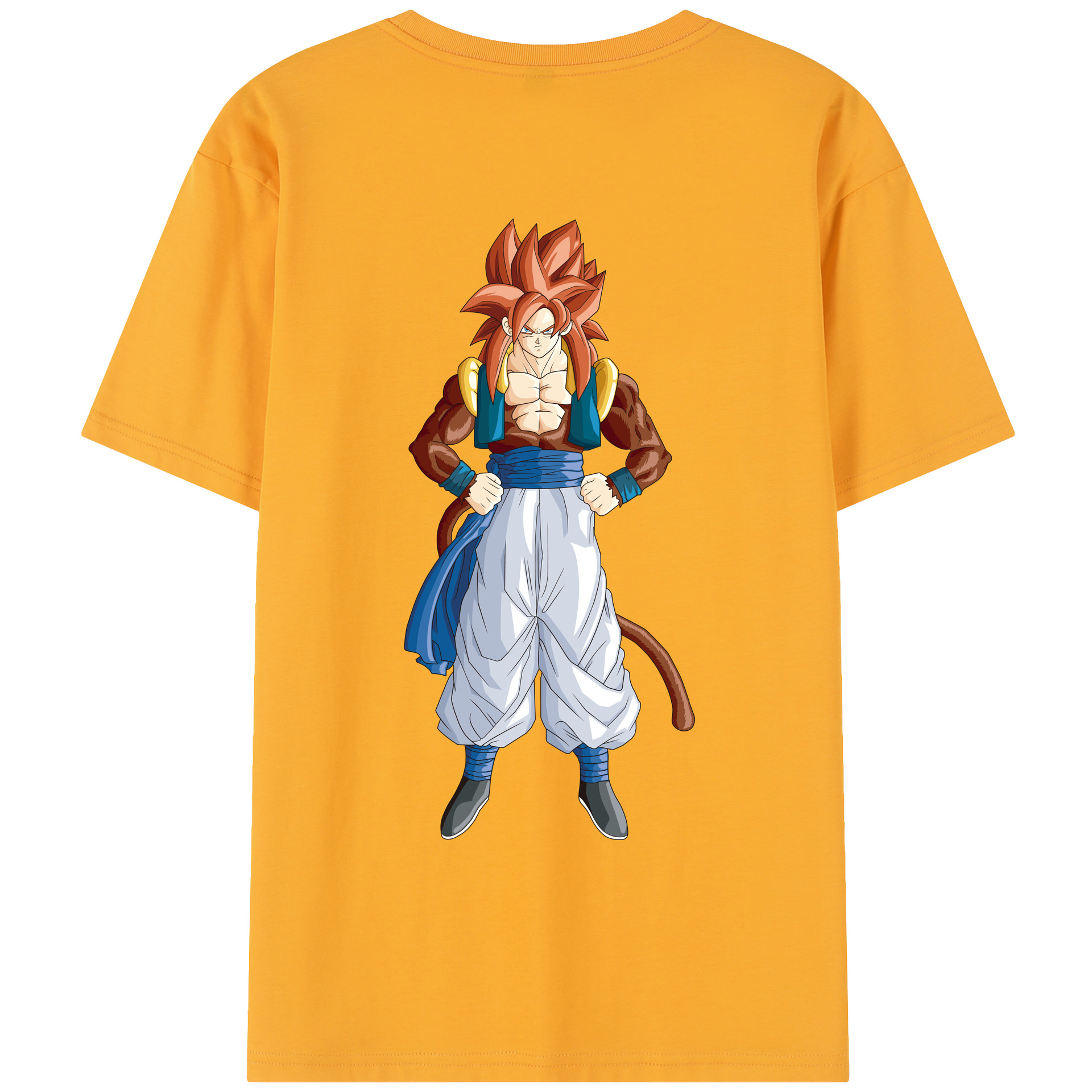 （画像用） ドラゴンボール 孫悟空（そん ごくう）Son Goku カカロット DRAGON BALL Kakarotto レディース半袖Tシャツ(バックプリント)