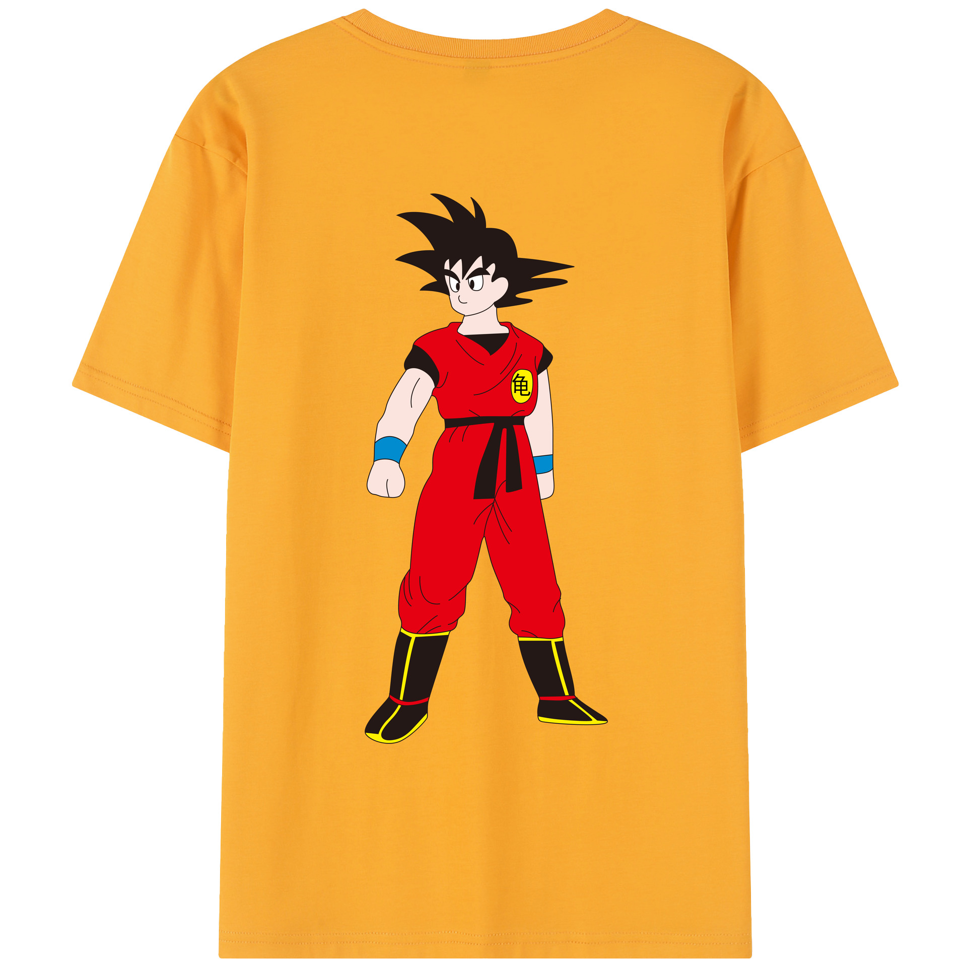 （画像用） ドラゴンボール 孫悟空（そん ごくう）Son Goku カカロット DRAGON BALL Kakarotto レディース半袖Tシャツ(バックプリント)