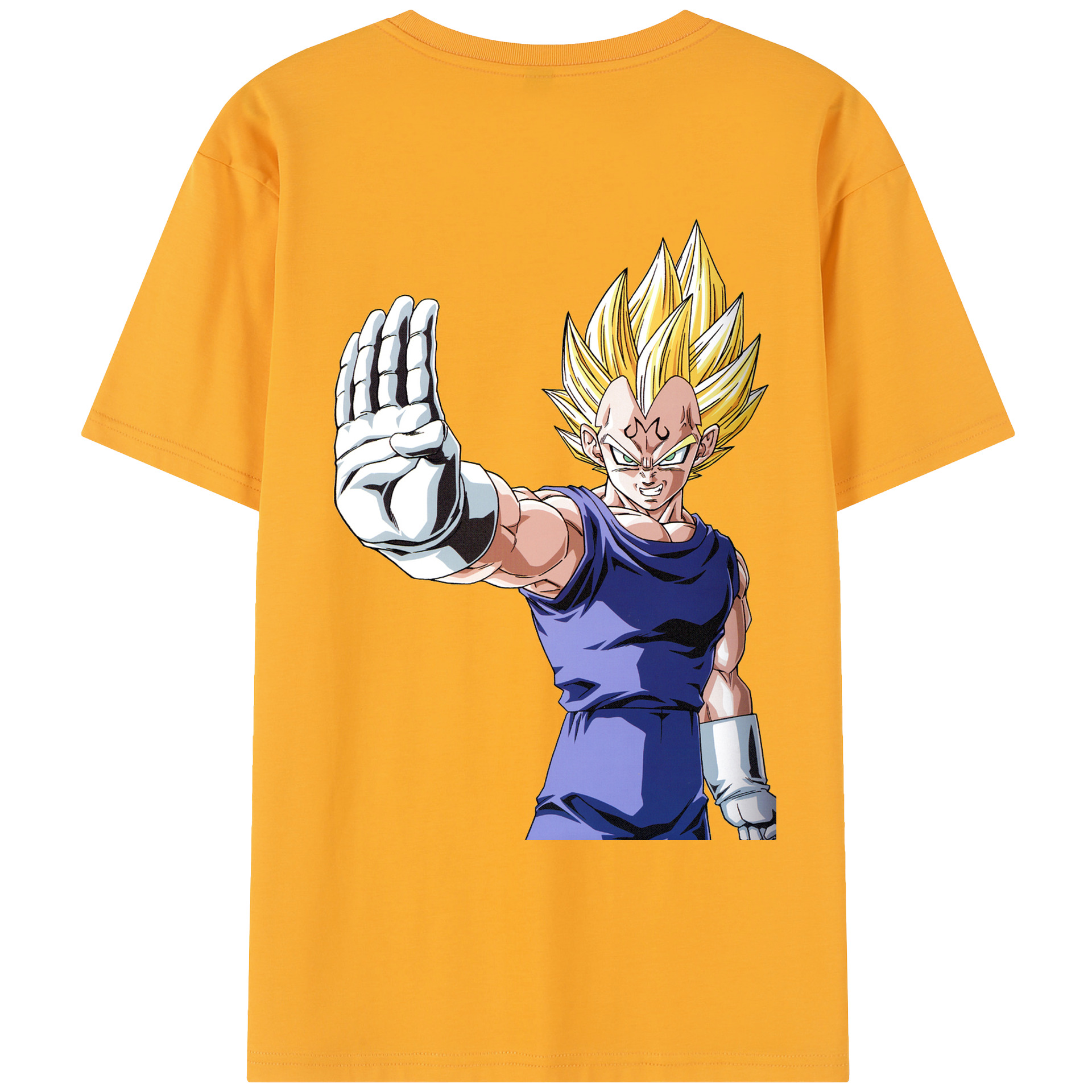 （画像用） ドラゴンボール ベジータ四世（Bejīta Yonsei）DRAGON BALL Vegeta IV レディース半袖Tシャツ(バックプリント)