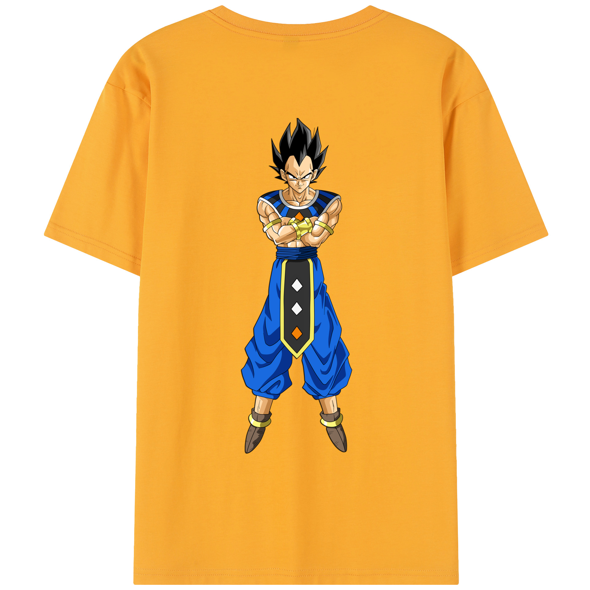（画像用） ドラゴンボール ベジータ四世（Bejīta Yonsei）DRAGON BALL Vegeta IV レディース半袖Tシャツ(バックプリント)