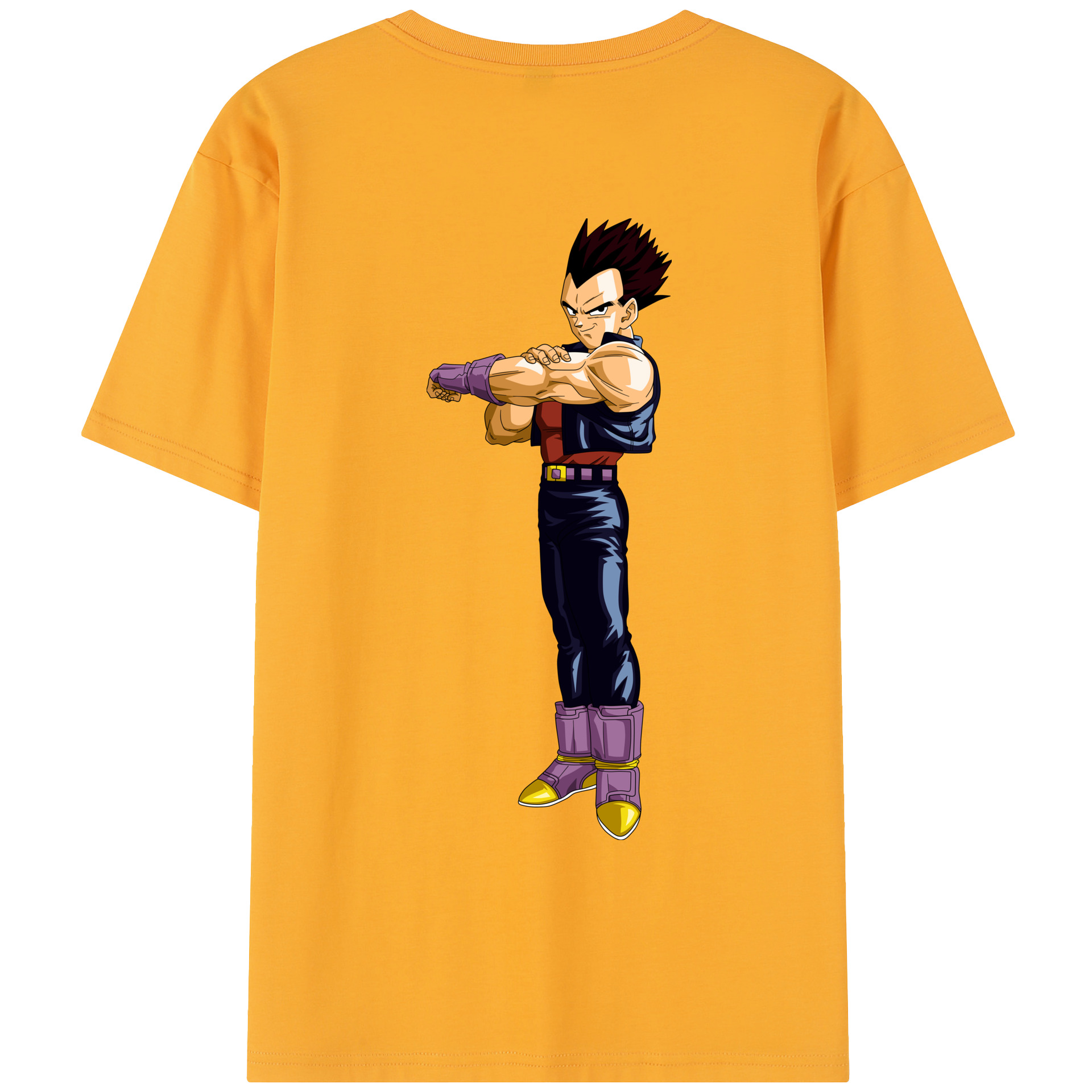 （画像用） ドラゴンボール ベジータ四世（Bejīta Yonsei）DRAGON BALL Vegeta IV レディース半袖Tシャツ(バックプリント)
