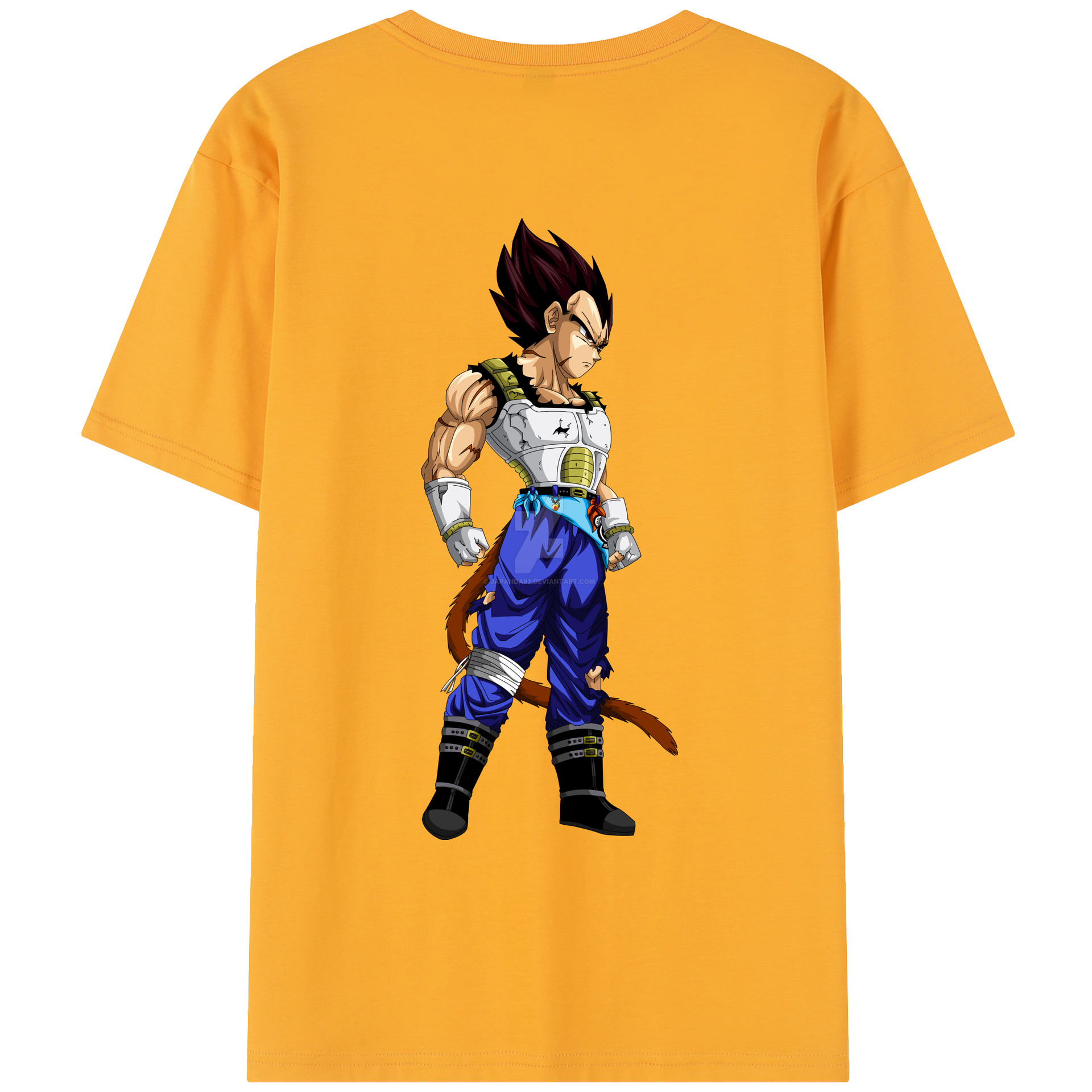 （画像用） ドラゴンボール ベジータ四世（Bejīta Yonsei）DRAGON BALL Vegeta IV レディース半袖Tシャツ(バックプリント)