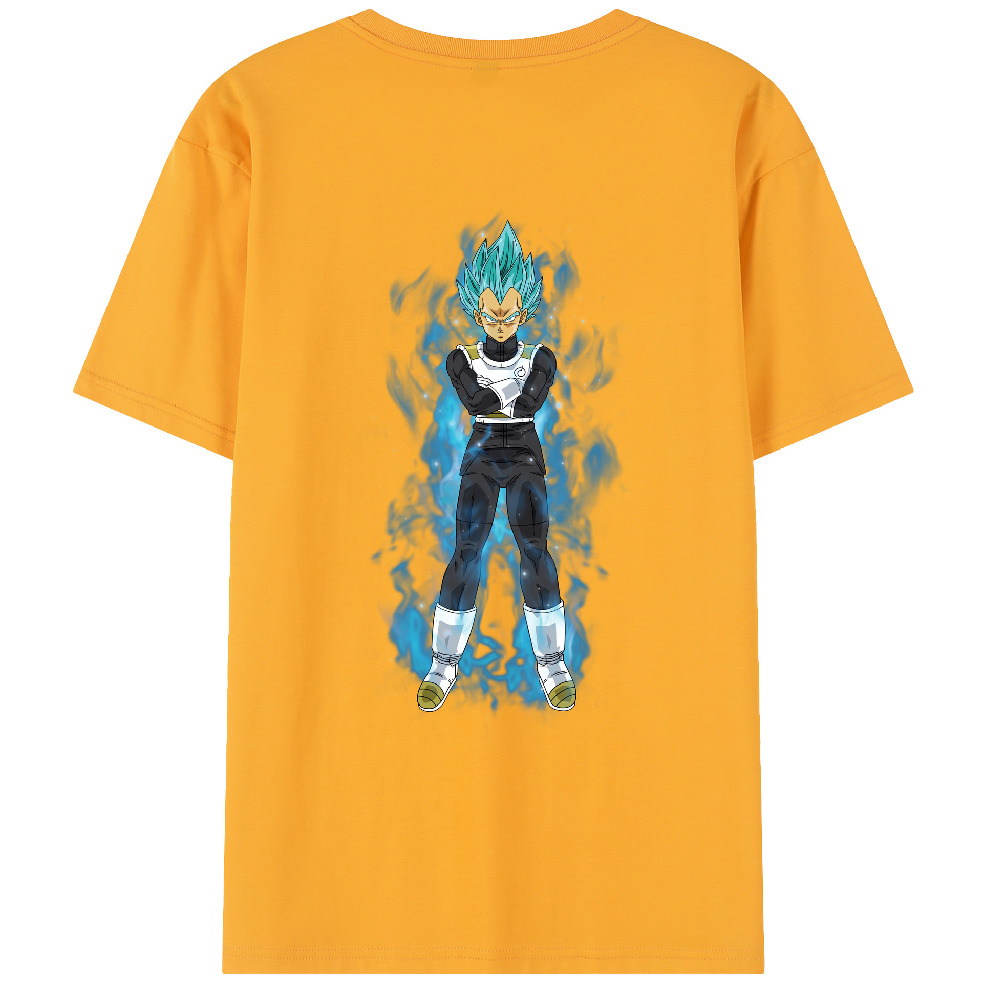 （画像用） ドラゴンボール ベジータ四世（Bejīta Yonsei）DRAGON BALL Vegeta IV レディース半袖Tシャツ(バックプリント)