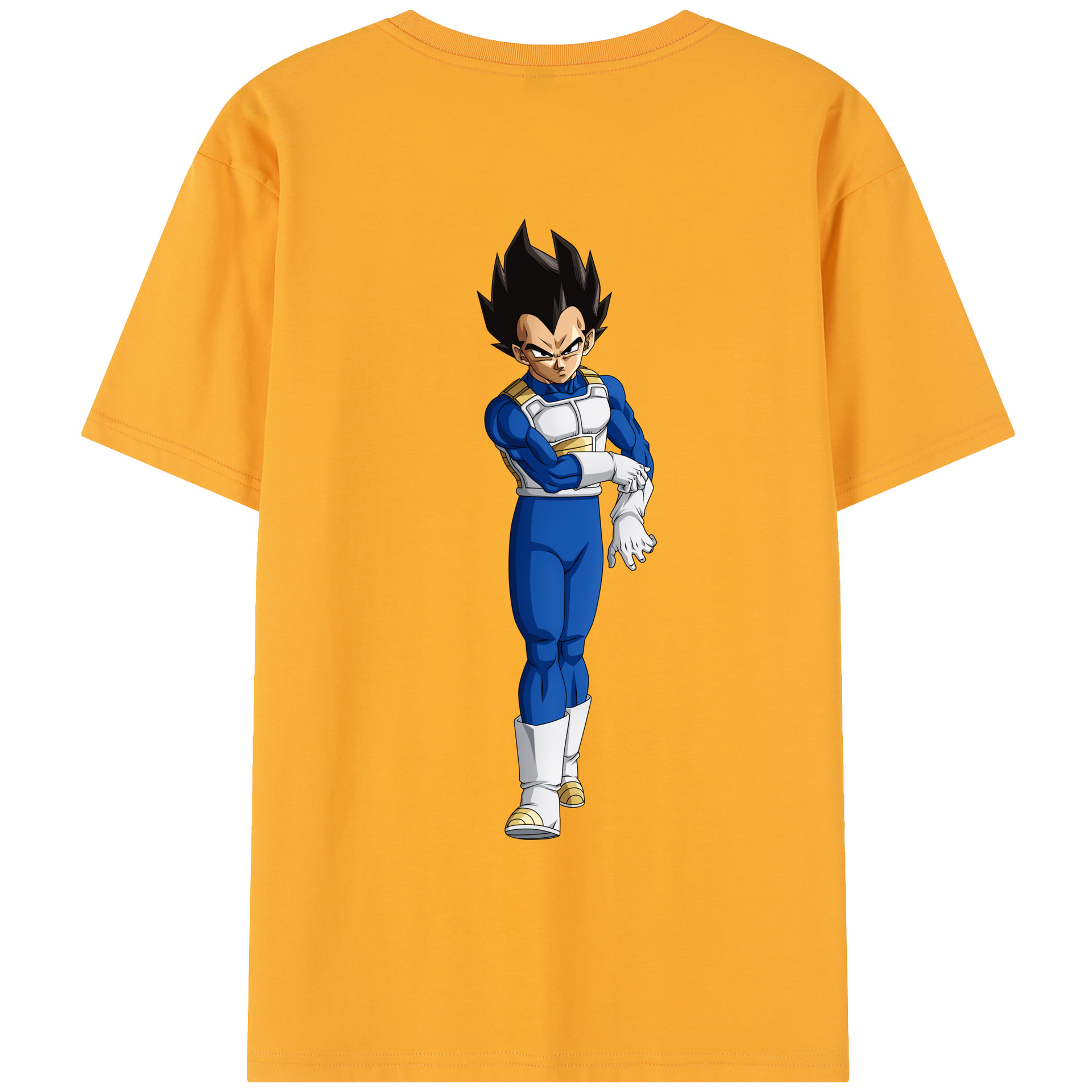 （画像用） ドラゴンボール ベジータ四世（Bejīta Yonsei）DRAGON BALL Vegeta IV レディース半袖Tシャツ(バックプリント)
