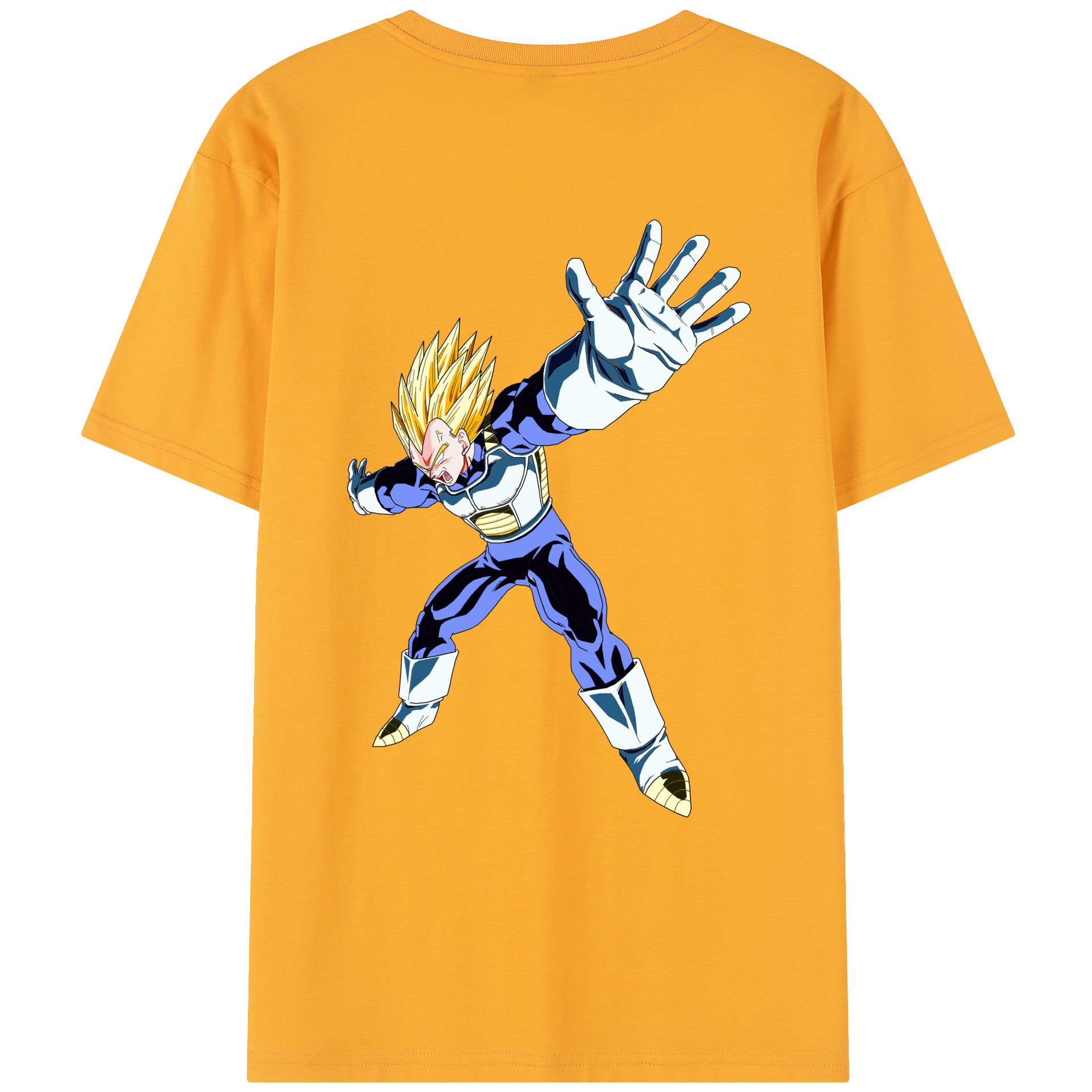 （画像用） ドラゴンボール ベジータ四世（Bejīta Yonsei）DRAGON BALL Vegeta IV レディース半袖Tシャツ(バックプリント)