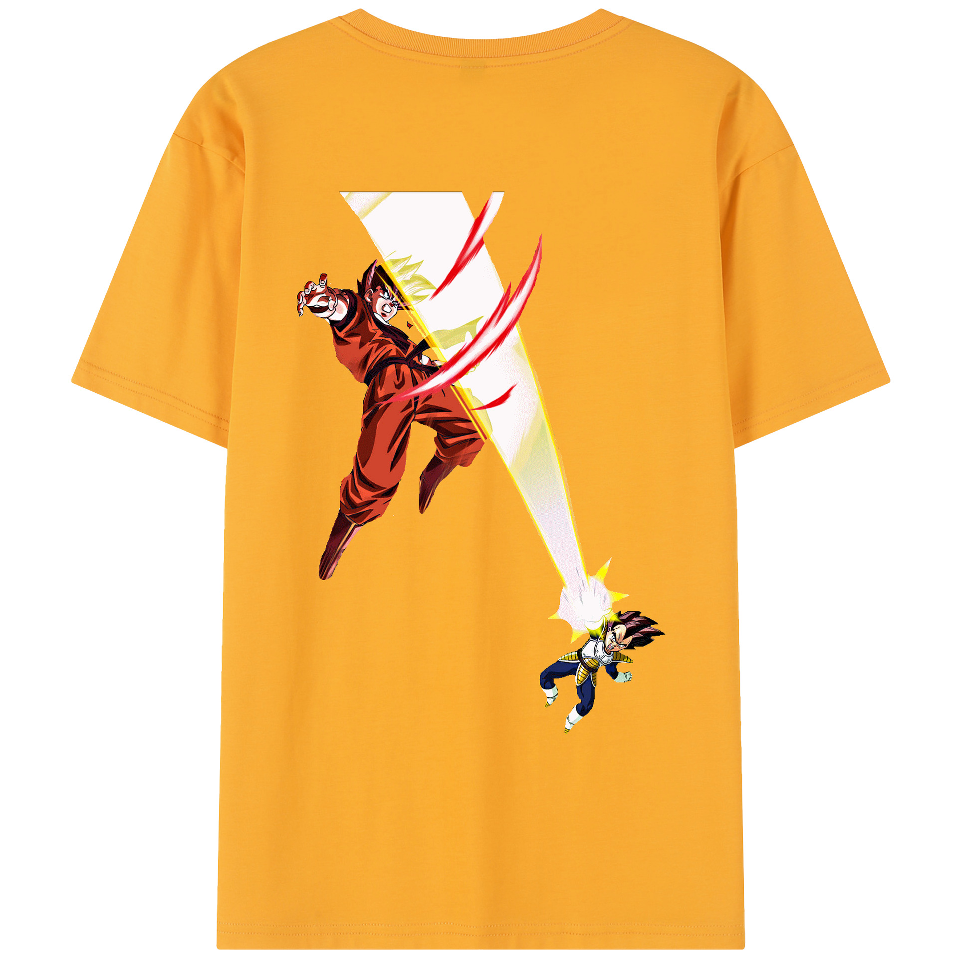（画像用） ドラゴンボール ベジータ四世（Bejīta Yonsei）DRAGON BALL Vegeta IV レディース半袖Tシャツ(バックプリント)