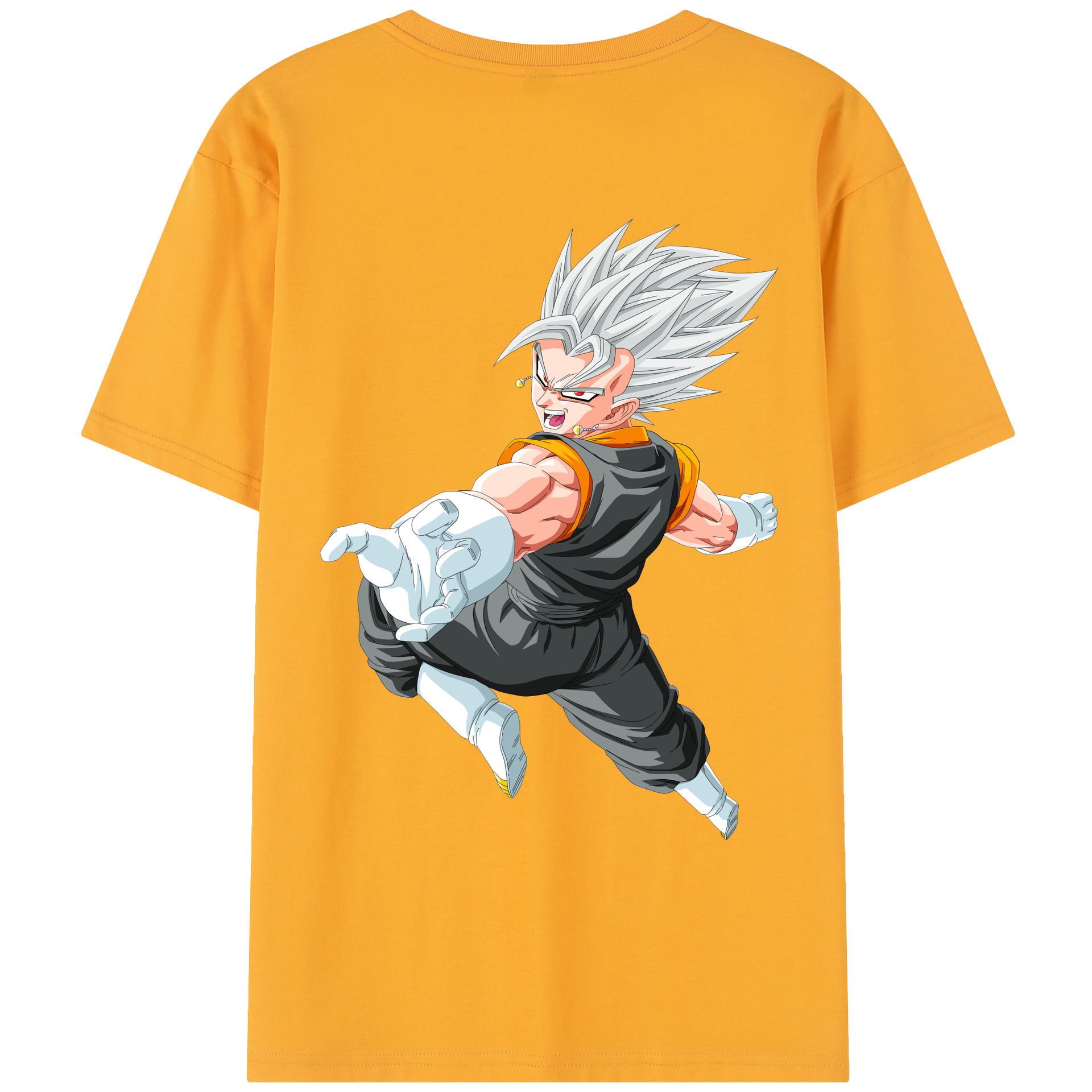 （画像用） ドラゴンボール ベジータ四世（Bejīta Yonsei）DRAGON BALL Vegeta IV レディース半袖Tシャツ(バックプリント)