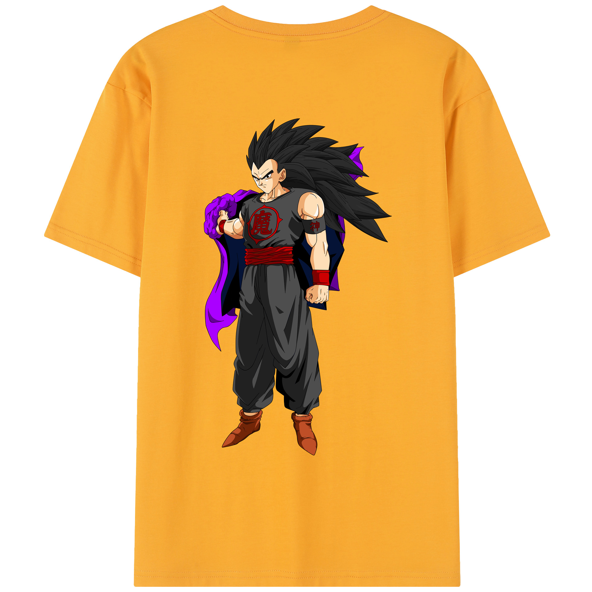 （画像用） ドラゴンボール ベジータ四世（Bejīta Yonsei）DRAGON BALL Vegeta IV レディース半袖Tシャツ(バックプリント)