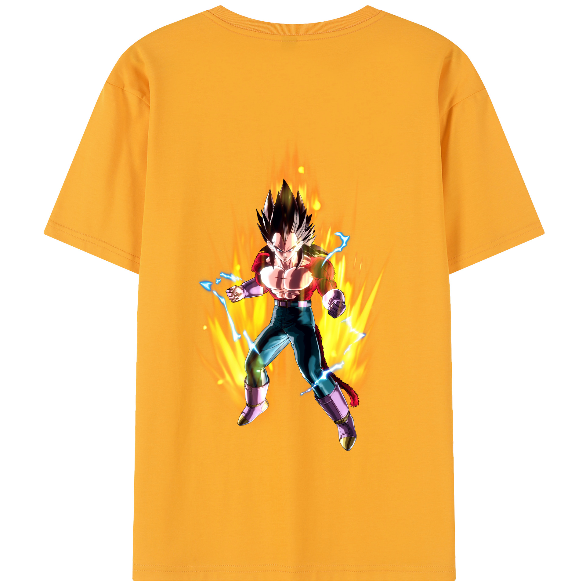 （画像用） ドラゴンボール ベジータ四世（Bejīta Yonsei）DRAGON BALL Vegeta IV レディース半袖Tシャツ(バックプリント)