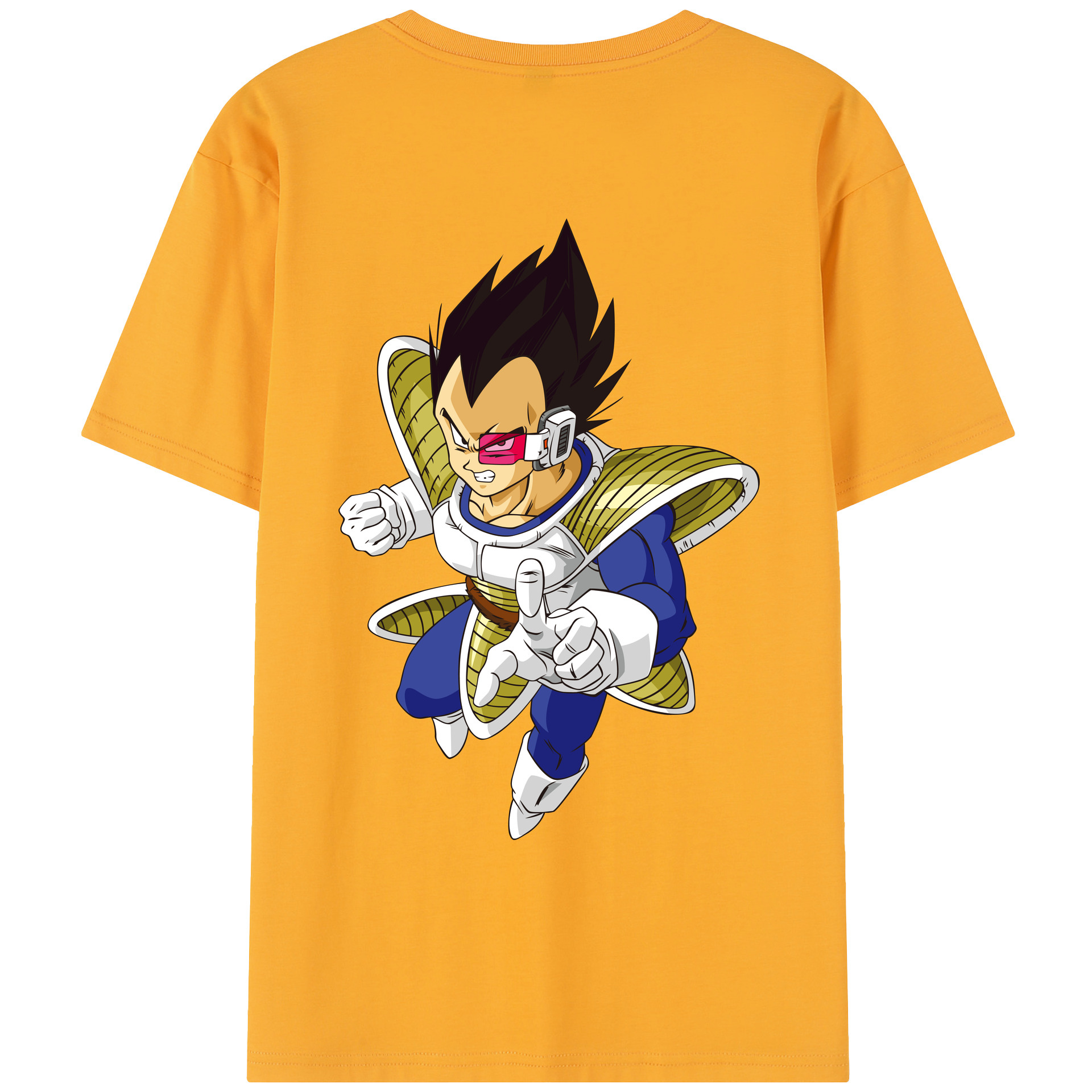 （画像用） ドラゴンボール ベジータ四世（Bejīta Yonsei）DRAGON BALL Vegeta IV レディース半袖Tシャツ(バックプリント)