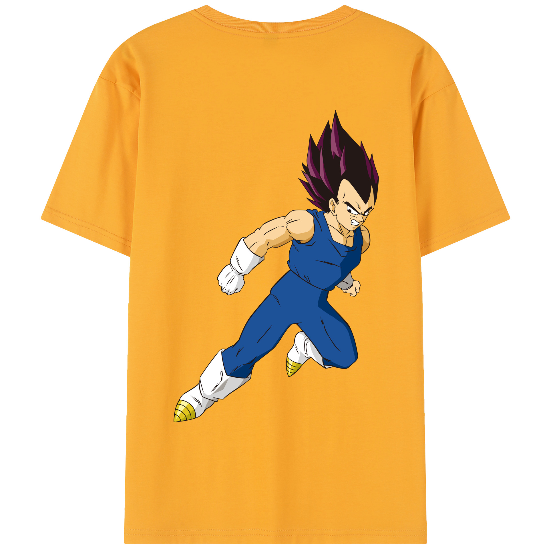 （画像用） ドラゴンボール ベジータ四世（Bejīta Yonsei）DRAGON BALL Vegeta IV レディース半袖Tシャツ(バックプリント)