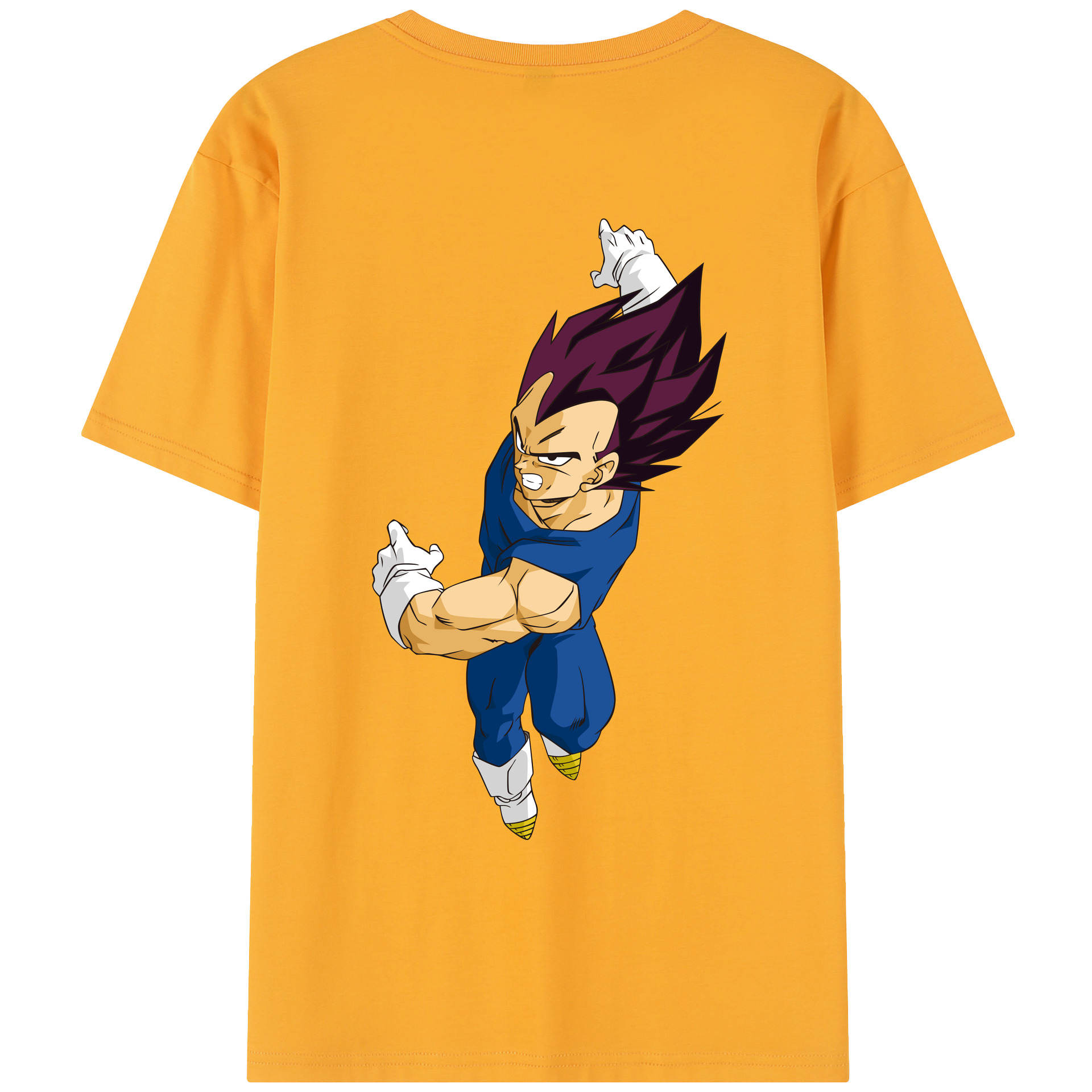 （画像用） ドラゴンボール ベジータ四世（Bejīta Yonsei）DRAGON BALL Vegeta IV レディース半袖Tシャツ(バックプリント)