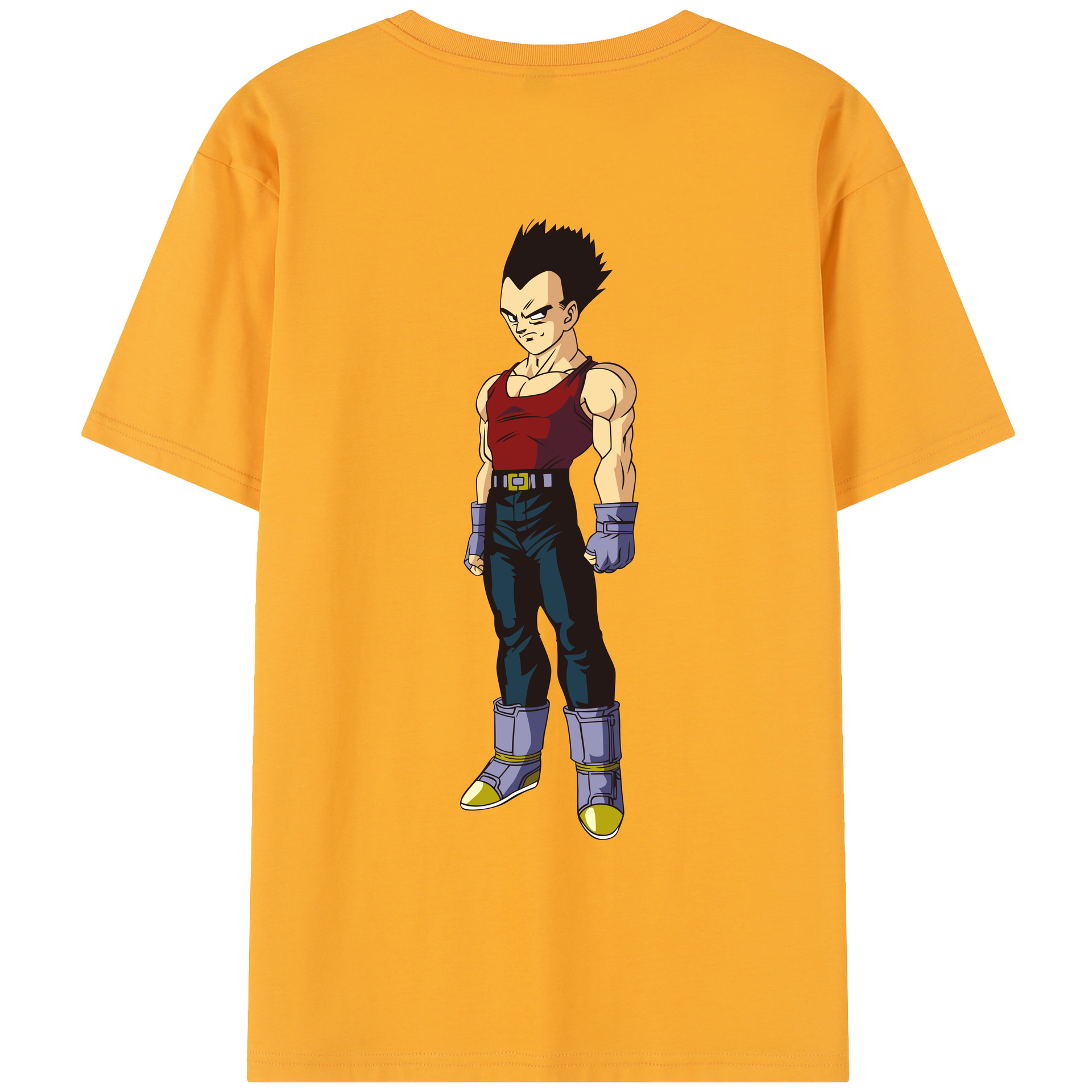 （画像用） ドラゴンボール ベジータ四世（Bejīta Yonsei）DRAGON BALL Vegeta IV レディース半袖Tシャツ(バックプリント)