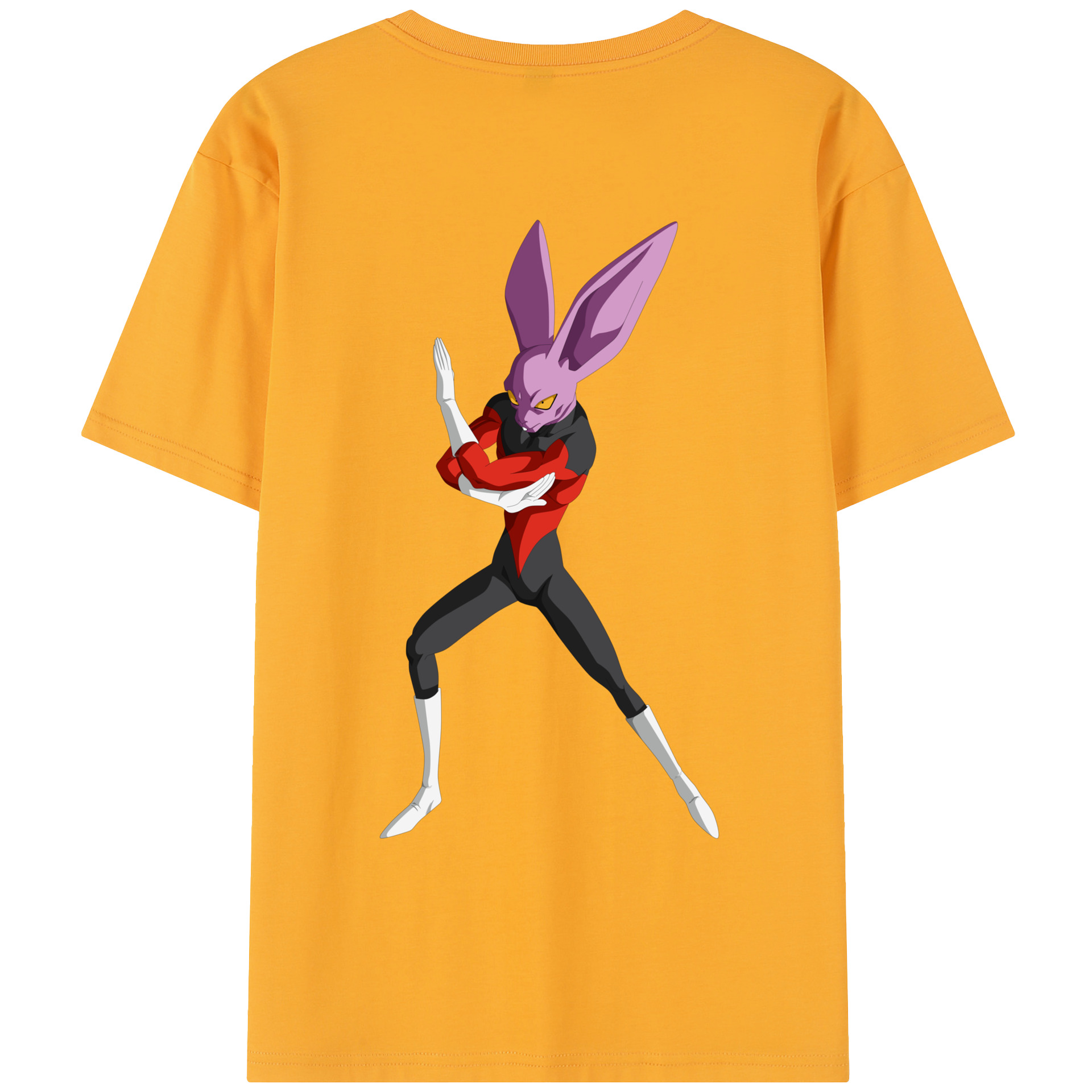 （画像用） ドラゴンボール ビルス 破壊神ビルス DRAGON BALL Beerus Birusu レディース半袖Tシャツ(バックプリント)
