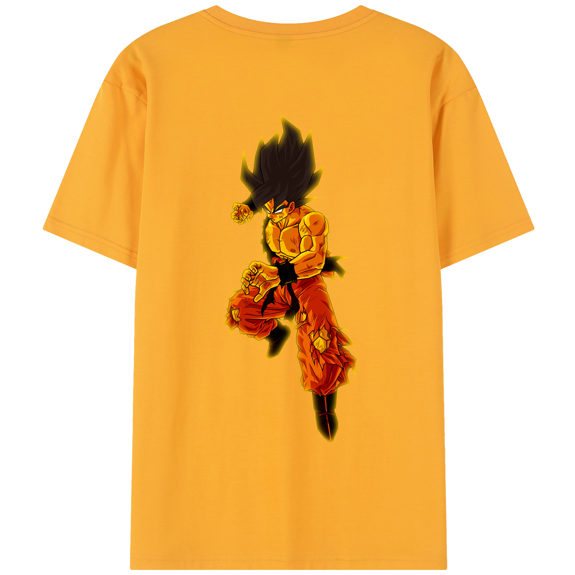 （画像用） ドラゴンボール 孫 悟飯（そんごはん）DRAGON BALL Son Gohan レディース半袖Tシャツ(バックプリント)