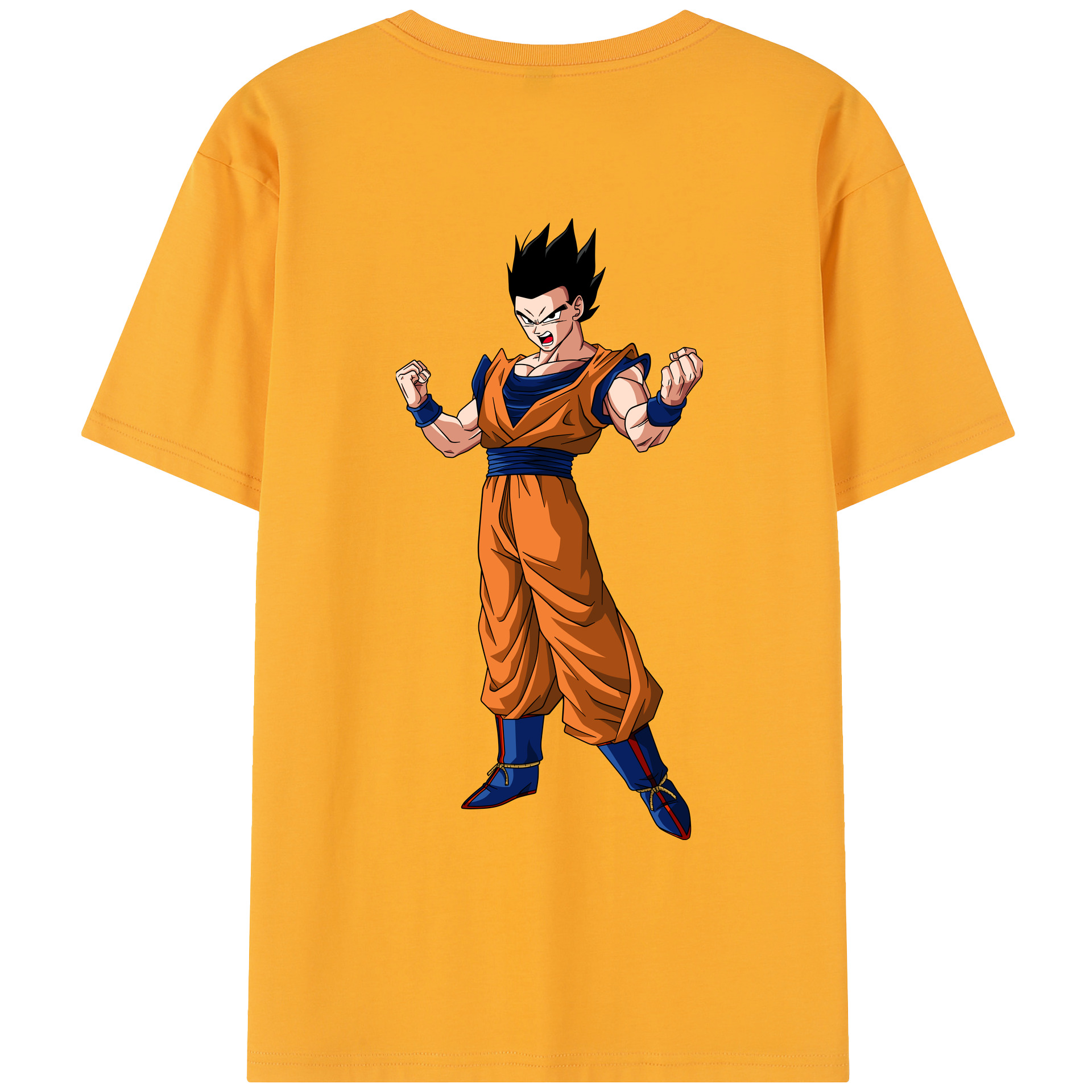 （画像用） ドラゴンボール 孫 悟飯（そんごはん）DRAGON BALL Son Gohan レディース半袖Tシャツ(バックプリント)
