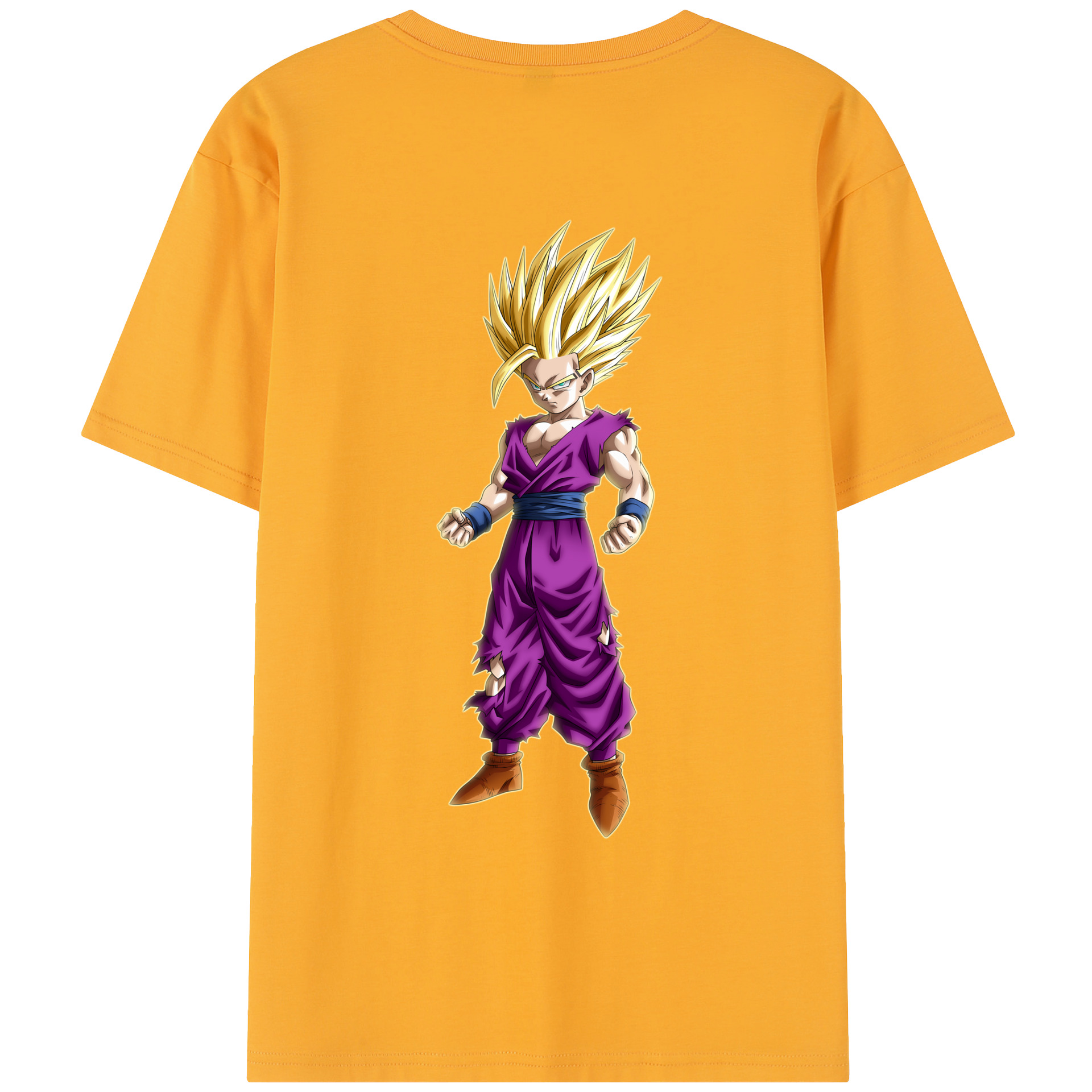 （画像用） ドラゴンボール 孫 悟飯（そんごはん）DRAGON BALL Son Gohan レディース半袖Tシャツ(バックプリント)