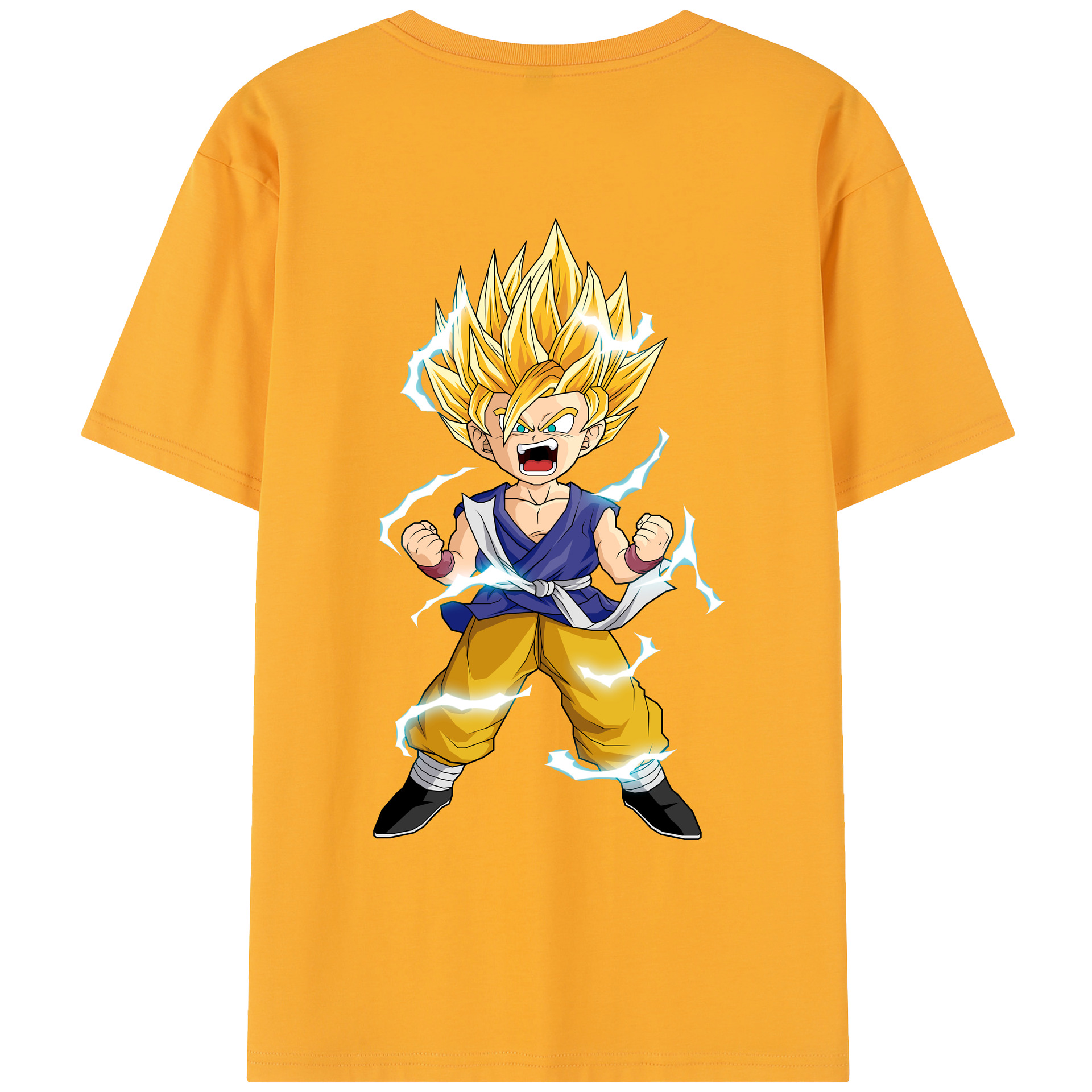 （画像用） ドラゴンボール 孫 悟飯（そんごはん）DRAGON BALL Son Gohan レディース半袖Tシャツ(バックプリント)