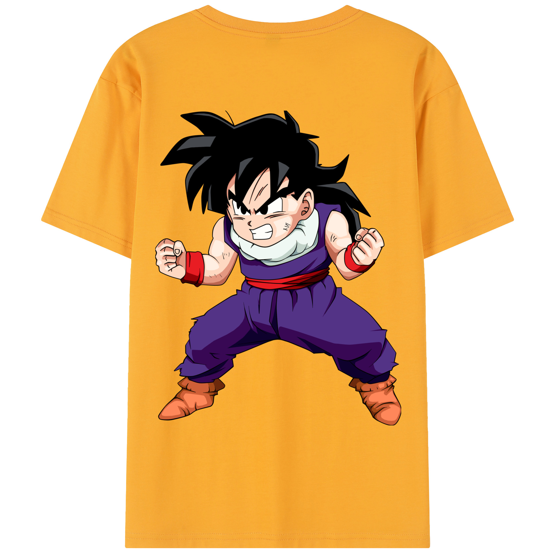 （画像用） ドラゴンボール 孫 悟飯（そんごはん）DRAGON BALL Son Gohan レディース半袖Tシャツ(バックプリント)