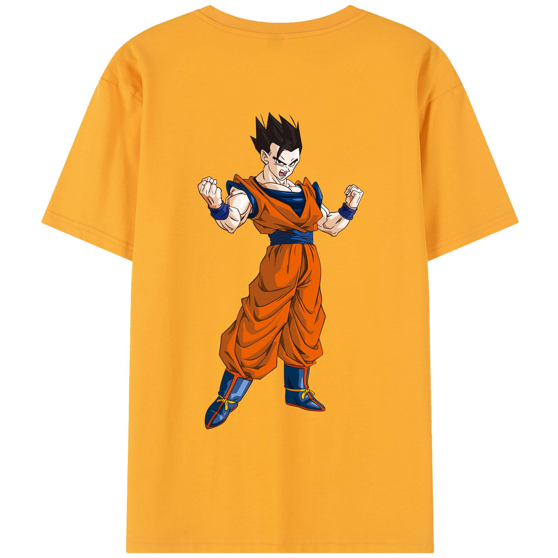 （画像用） ドラゴンボール 孫 悟飯（そんごはん）DRAGON BALL Son Gohan レディース半袖Tシャツ(バックプリント)