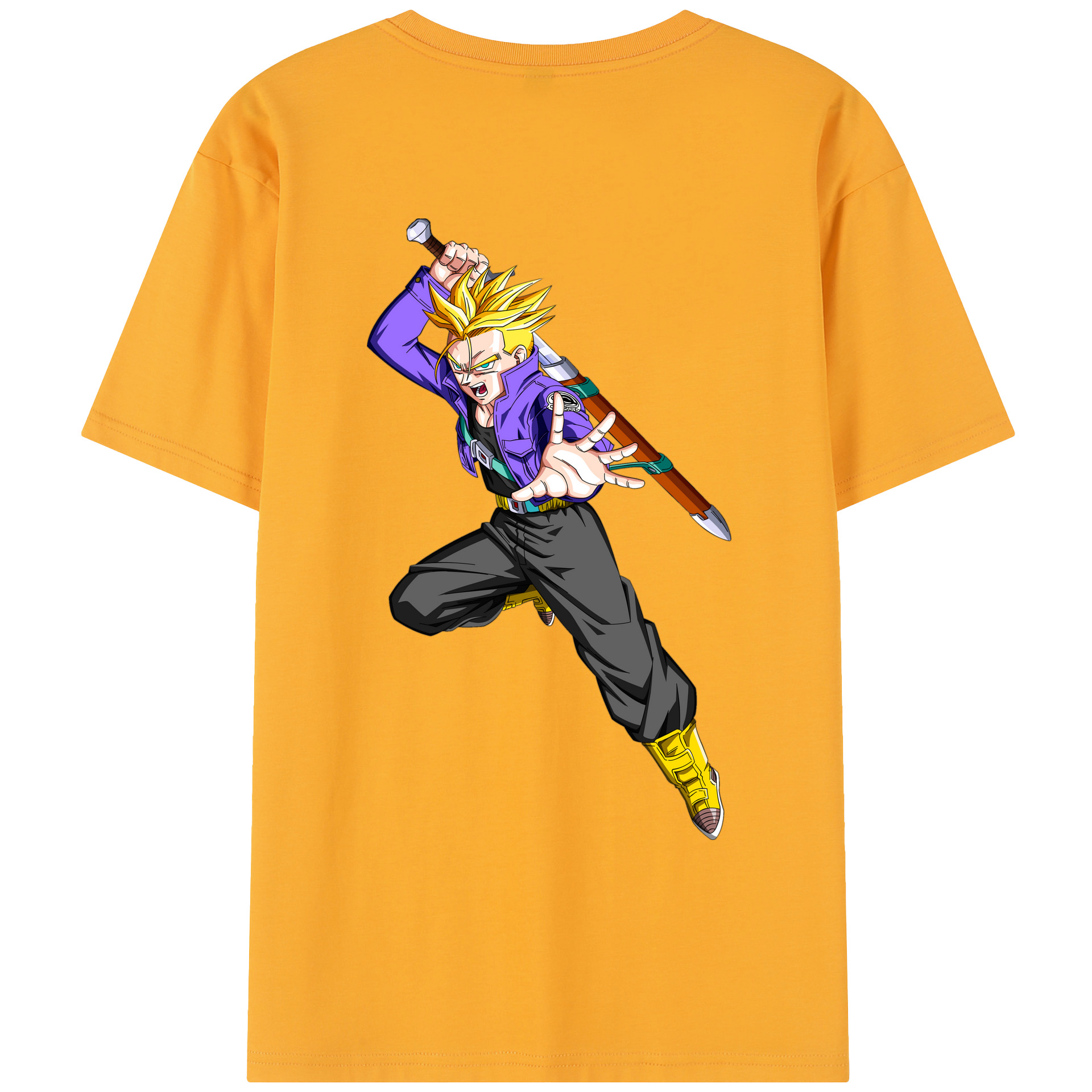 （画像用） ドラゴンボール トランクス（Torankusu）DRAGON BALL Trunks レディース半袖Tシャツ(バックプリント)