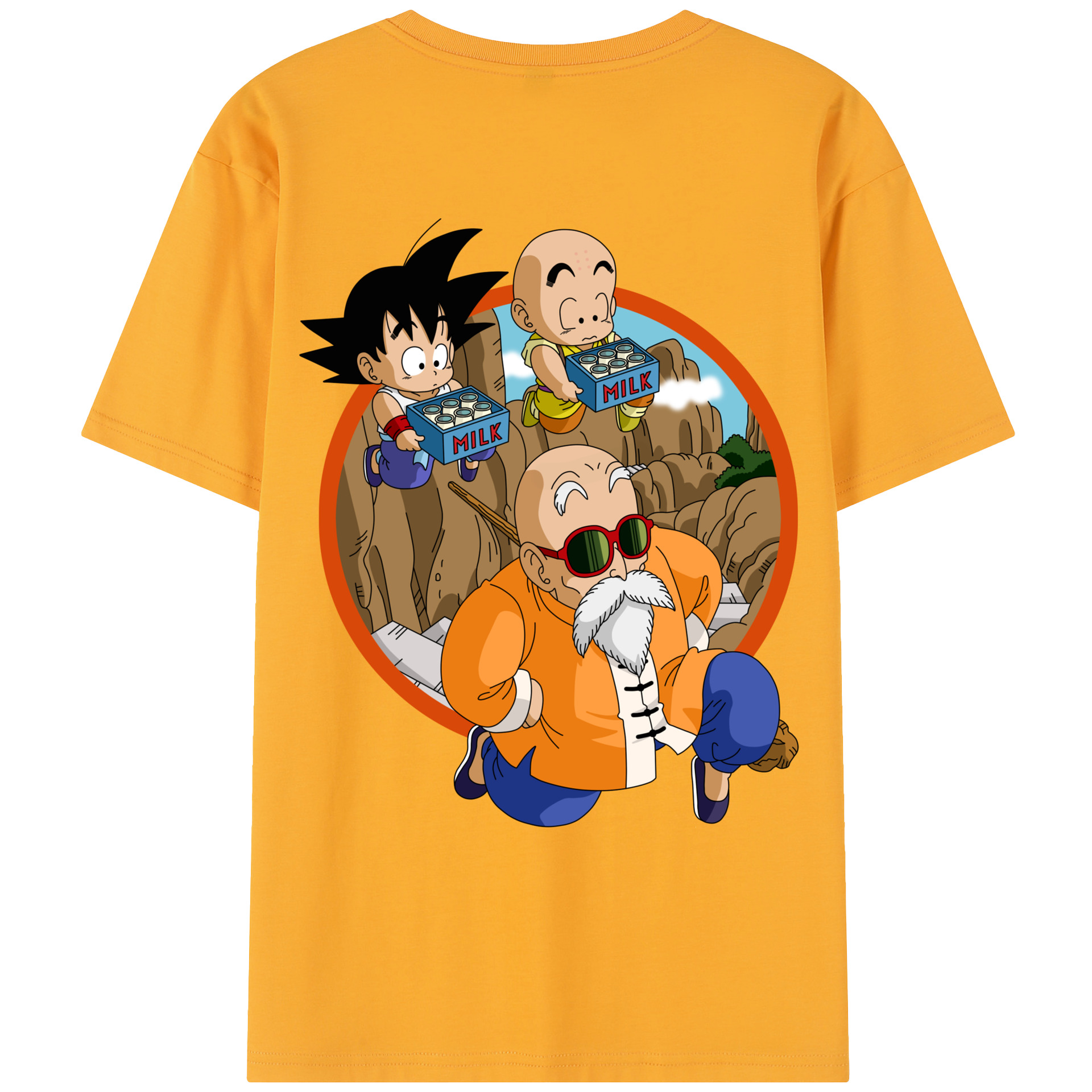 （画像用） ドラゴンボール 亀仙人（かめせんにん） DRAGON BALL Master Roshi Kame Sennin レディース半袖Tシャツ(バックプリント)