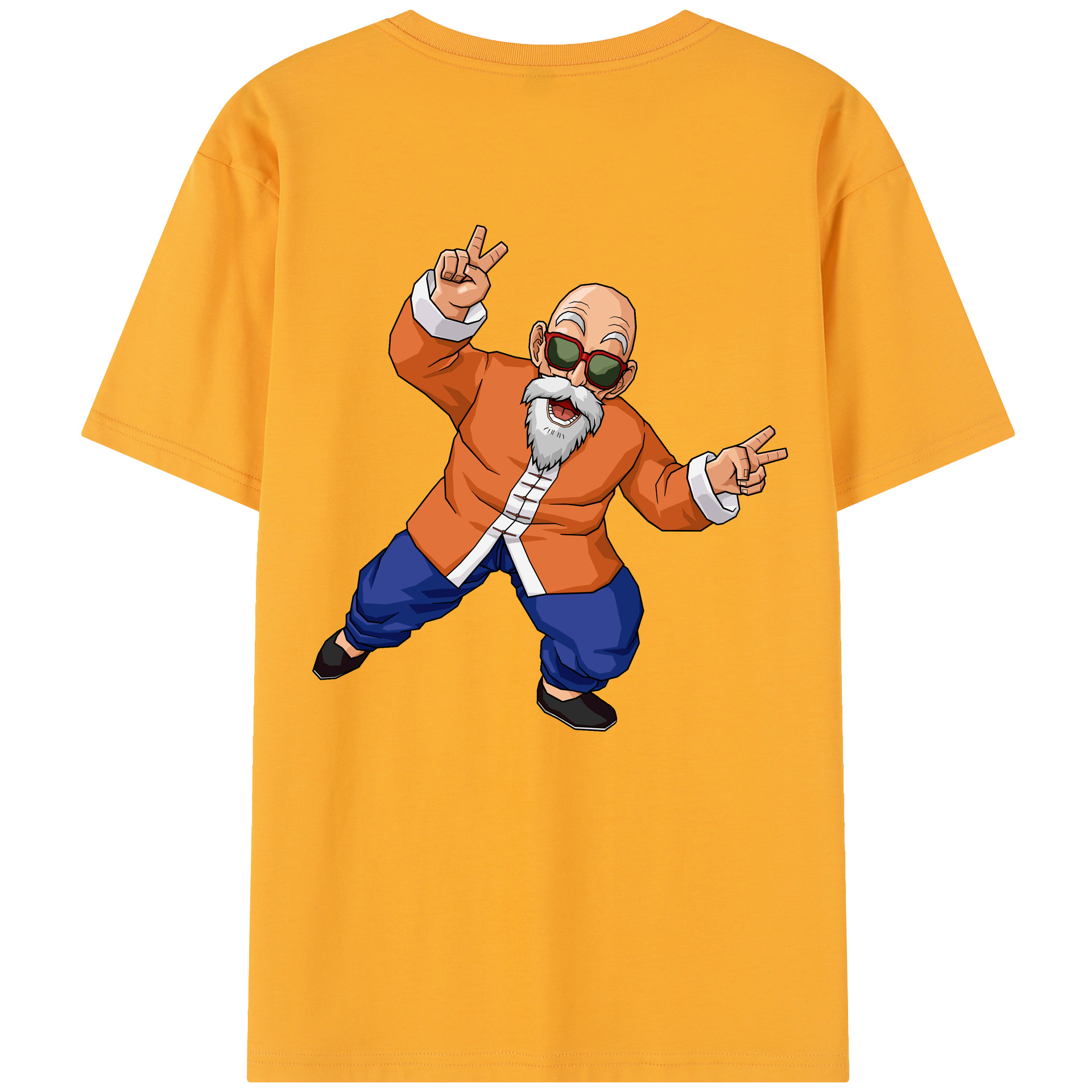 （画像用） ドラゴンボール 亀仙人（かめせんにん） DRAGON BALL Master Roshi Kame Sennin レディース半袖Tシャツ(バックプリント)