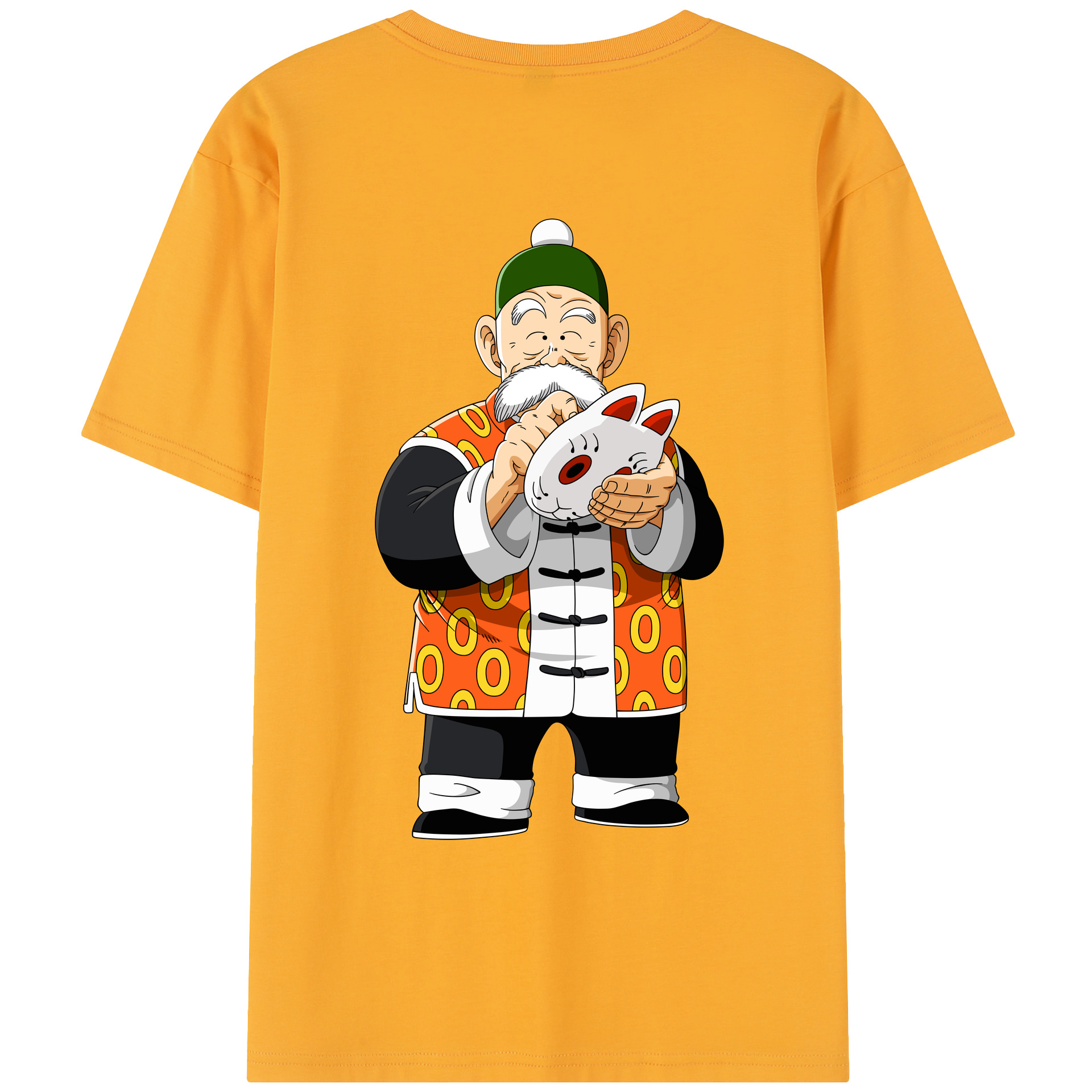 （画像用） ドラゴンボール 亀仙人（かめせんにん） DRAGON BALL Master Roshi Kame Sennin レディース半袖Tシャツ(バックプリント)