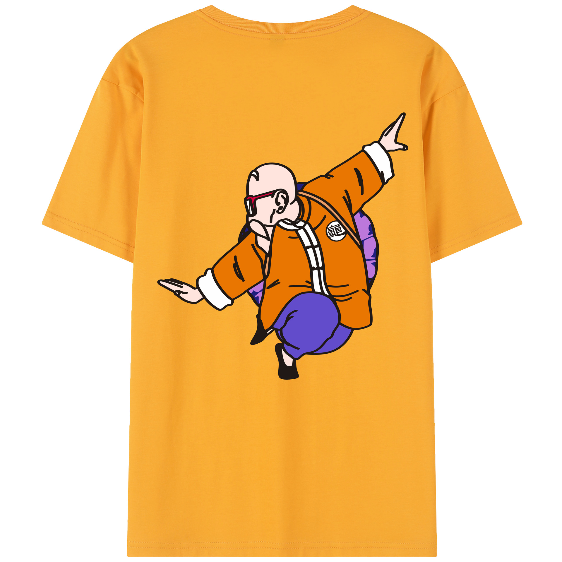 （画像用） ドラゴンボール 亀仙人（かめせんにん） DRAGON BALL Master Roshi Kame Sennin レディース半袖Tシャツ(バックプリント)