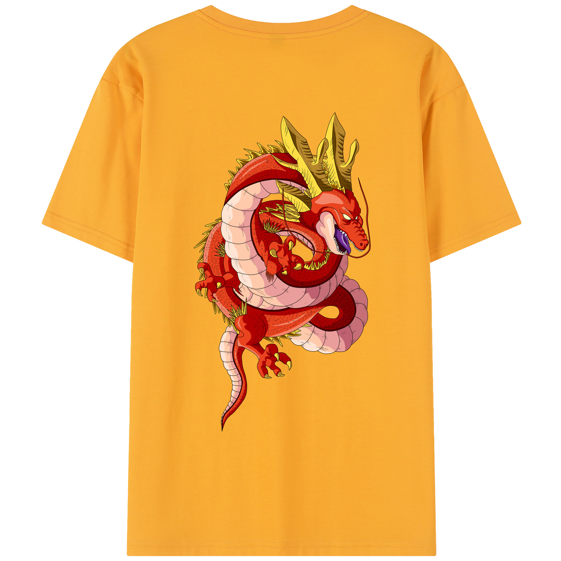 （画像用） ドラゴンボール 神龍 シェンロン DRAGON BALL Shenron レディース半袖Tシャツ(バックプリント)