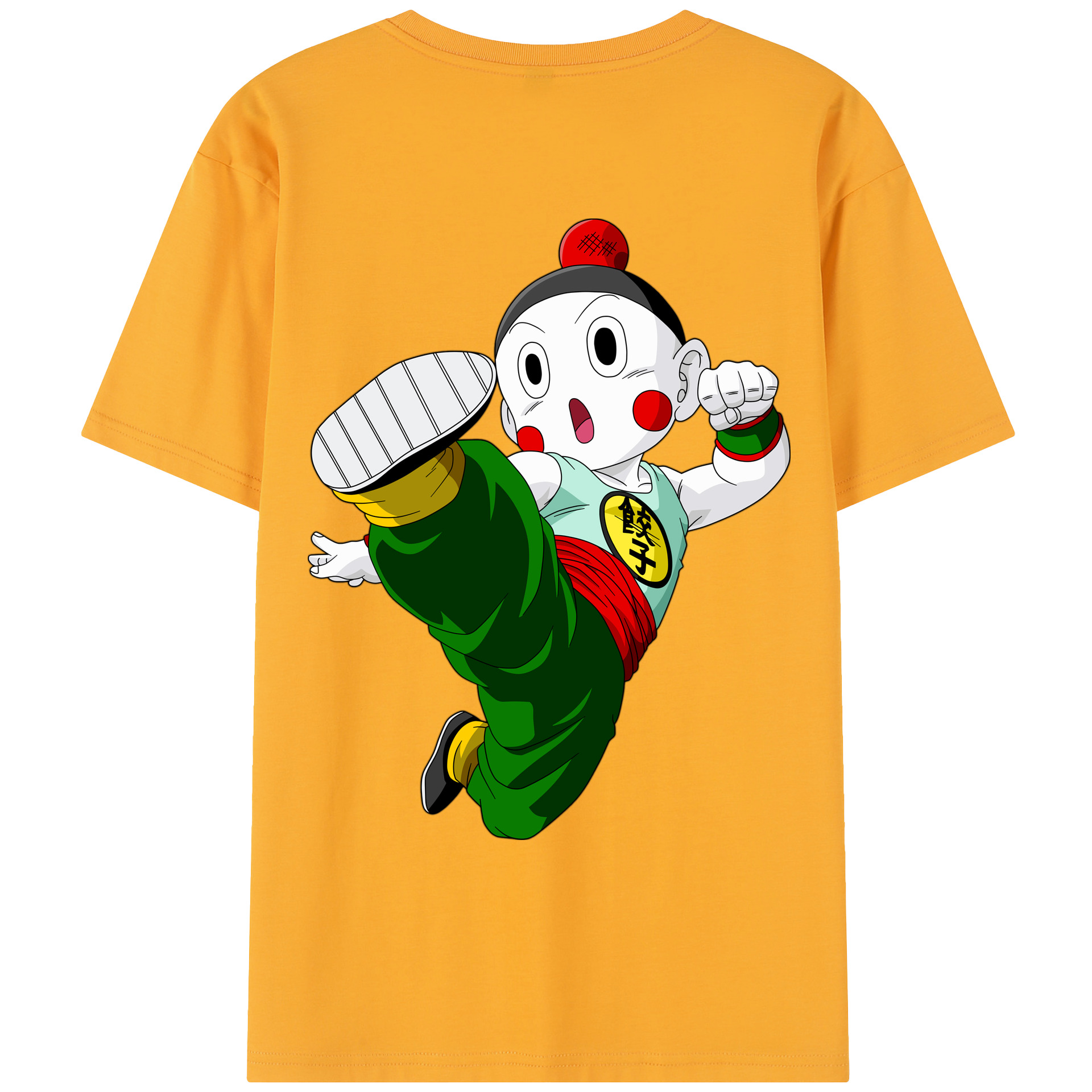 （画像用） ドラゴンボール 餃子（チャオズ）DRAGON BALL Chaoz レディース半袖Tシャツ(バックプリント)