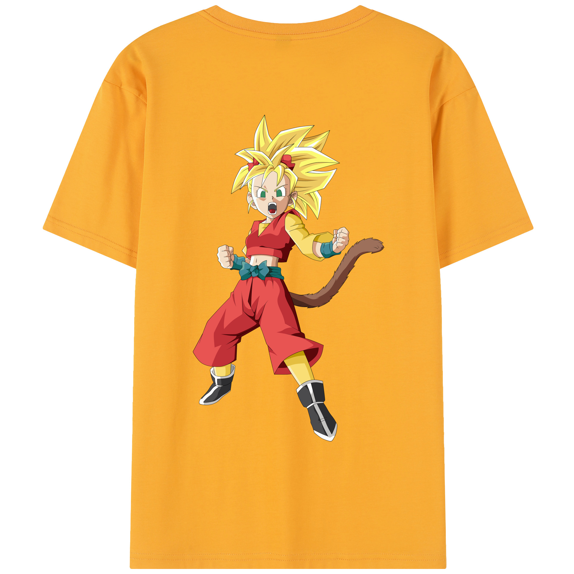 （画像用） ドラゴンボール カリフラ DRAGON BALL Caulifla レディース半袖Tシャツ(バックプリント)