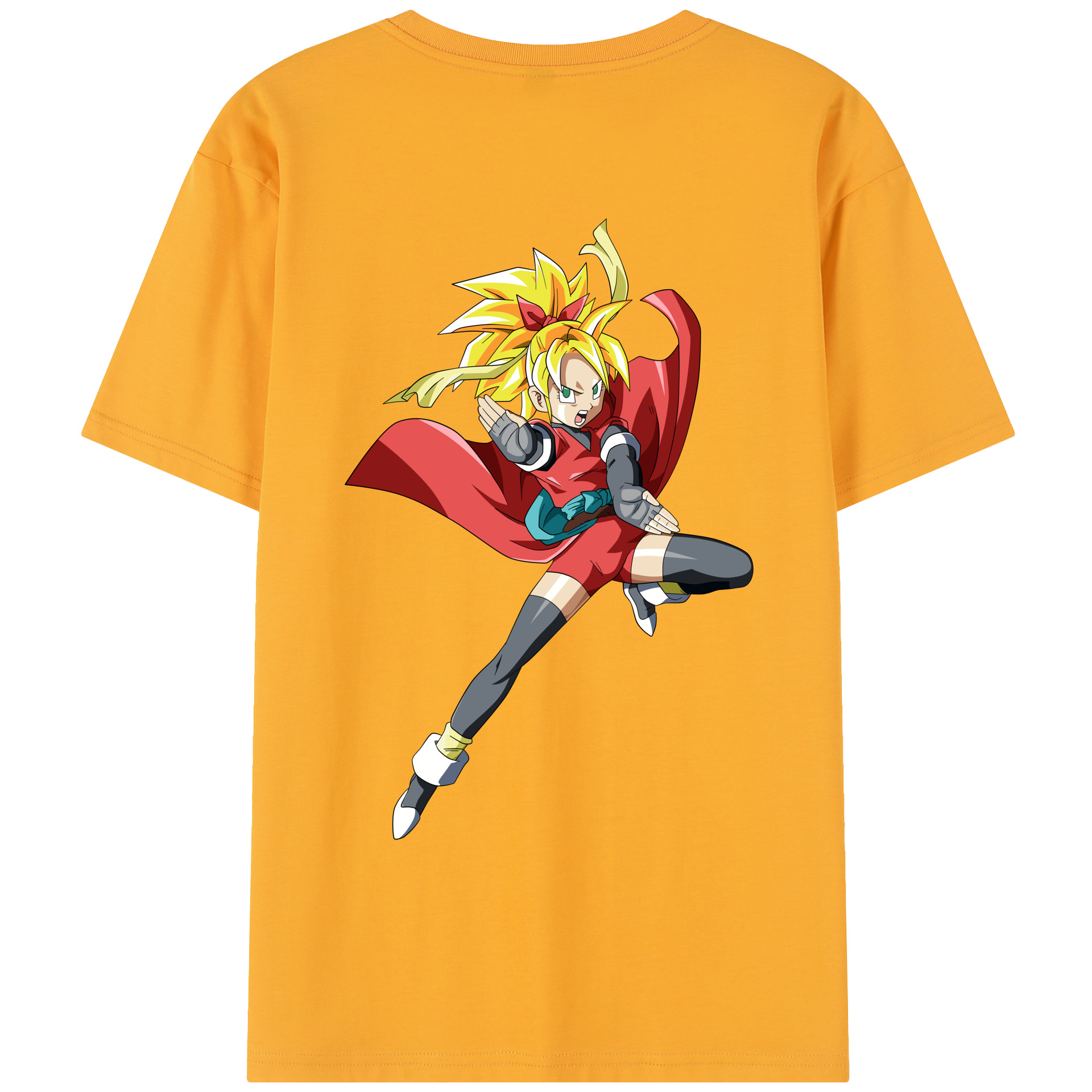 （画像用） ドラゴンボール カリフラ DRAGON BALL Caulifla レディース半袖Tシャツ(バックプリント)