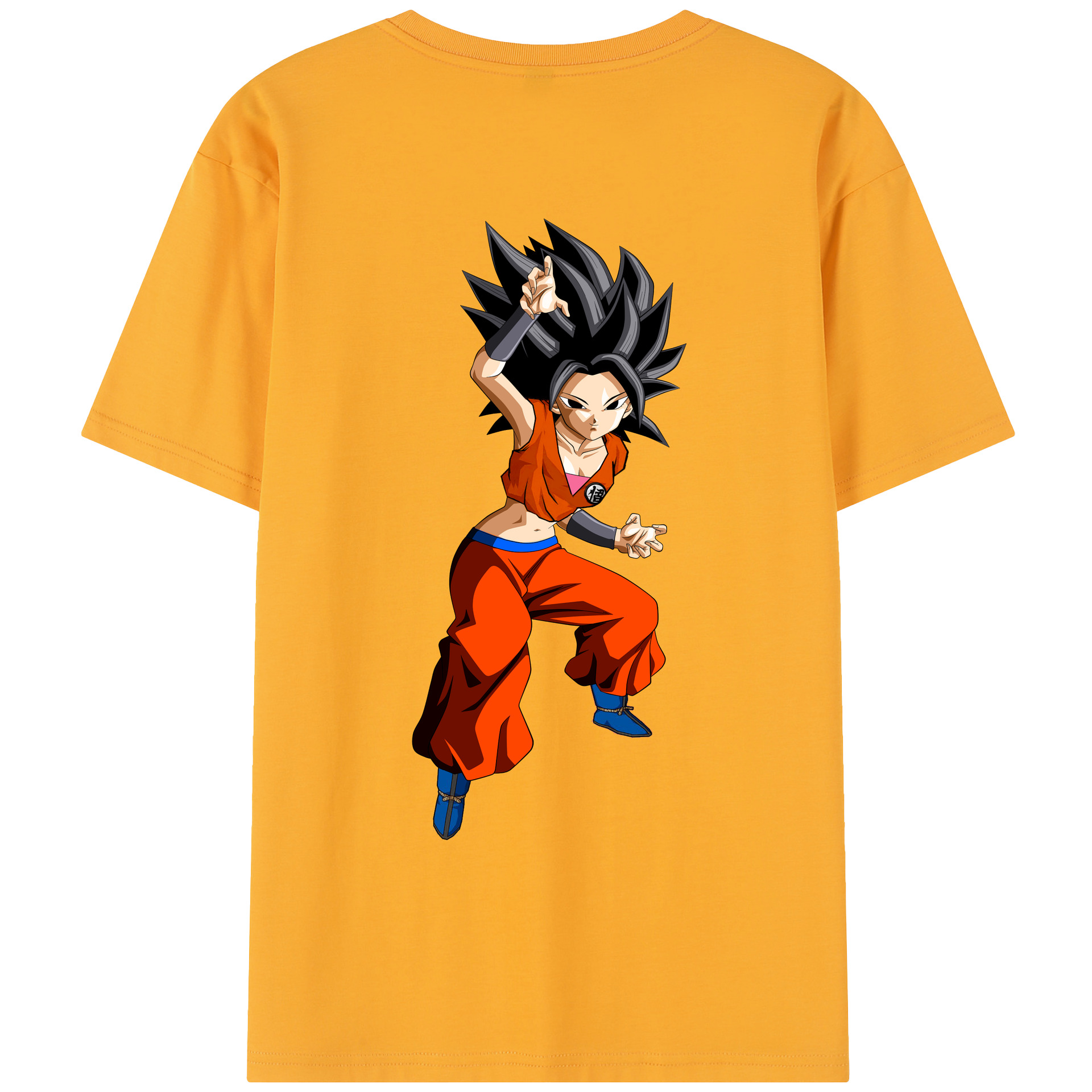 （画像用） ドラゴンボール カリフラ DRAGON BALL Caulifla レディース半袖Tシャツ(バックプリント)