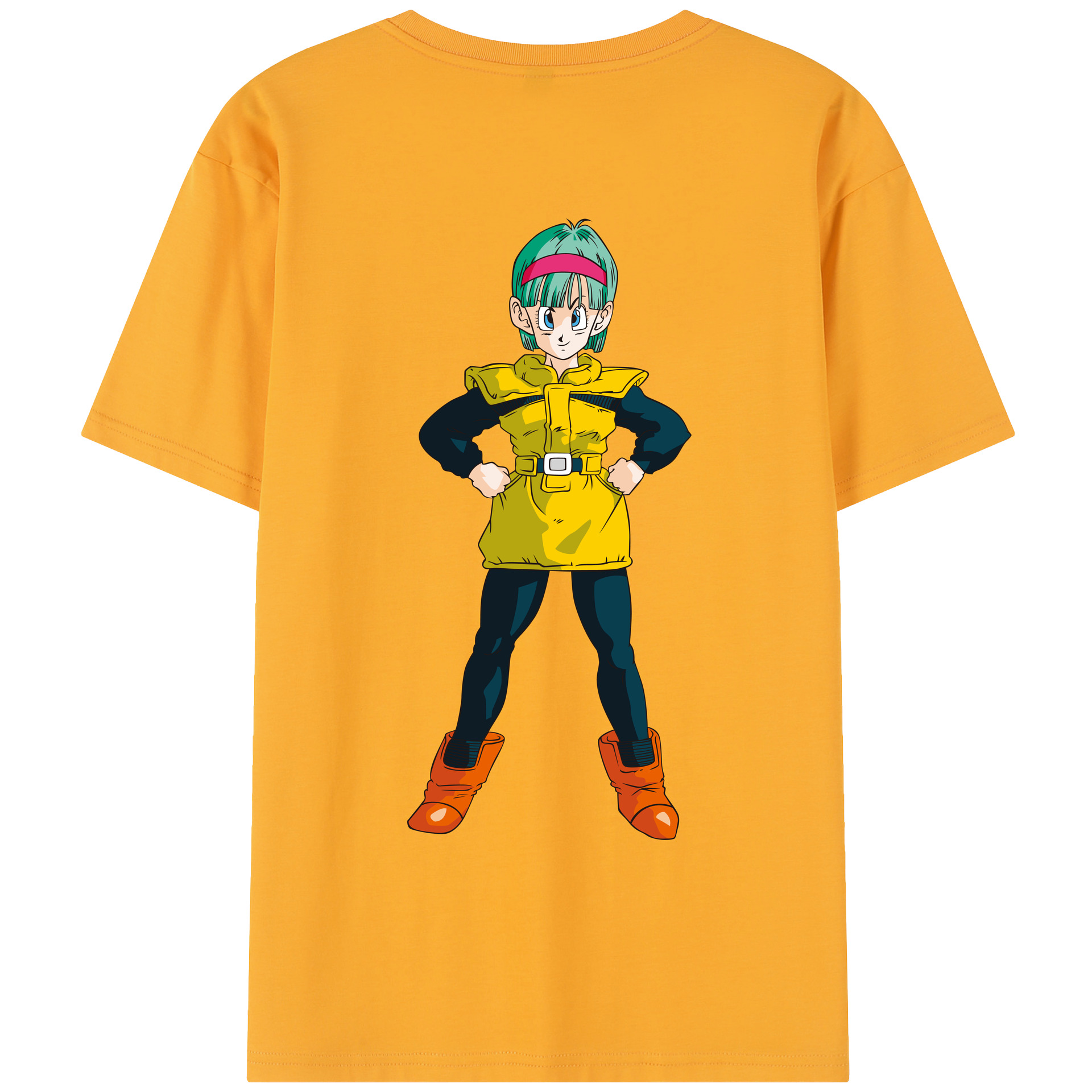 （画像用） ドラゴンボール ブルマ DRAGON BALL Bulma レディース半袖Tシャツ(バックプリント)