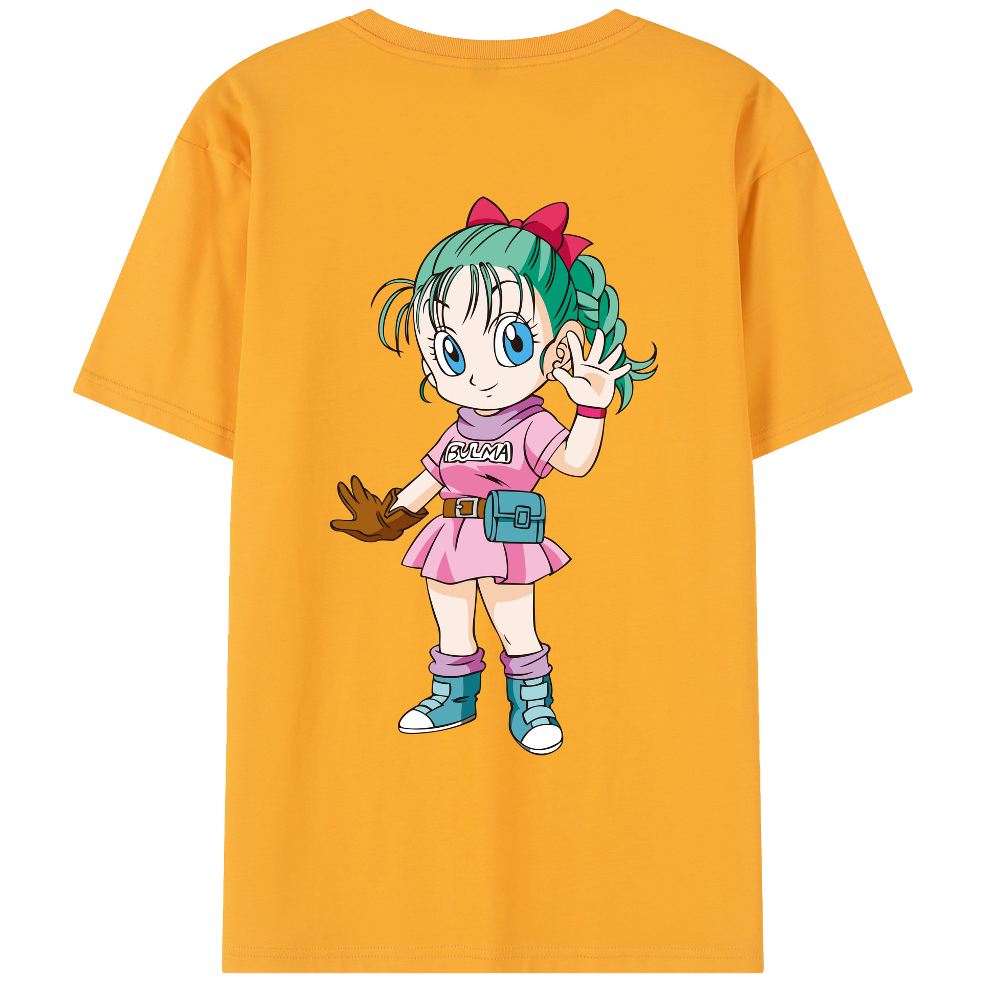 （画像用） ドラゴンボール ブルマ DRAGON BALL Bulma レディース半袖Tシャツ(バックプリント)