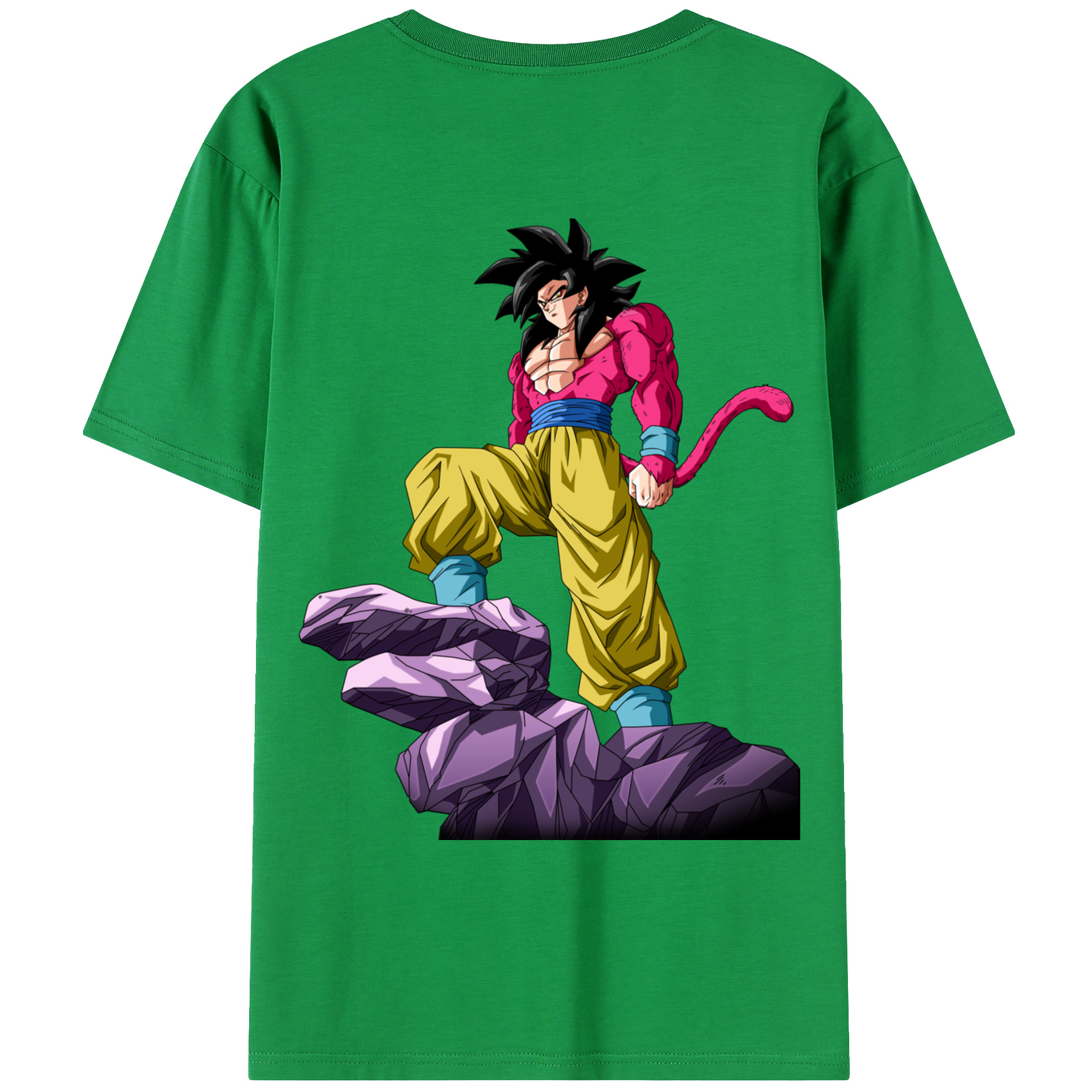 （画像用） ドラゴンボール 孫悟空（そん ごくう）Son Goku カカロット DRAGON BALL Kakarotto レディース半袖Tシャツ(バックプリント)