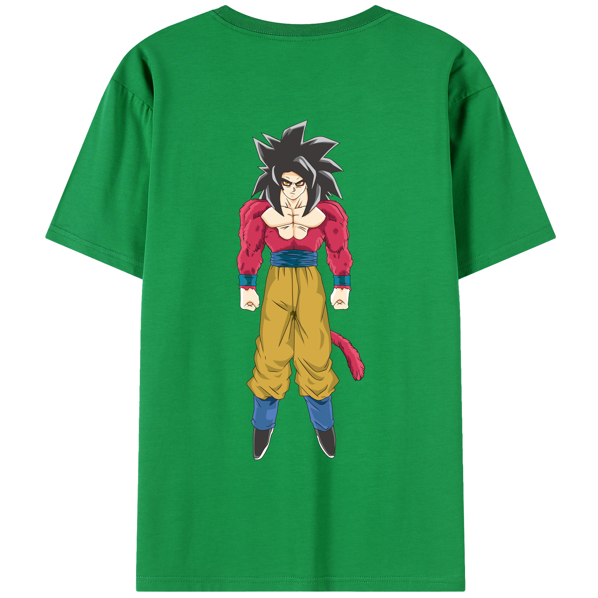 （画像用） ドラゴンボール 孫悟空（そん ごくう）Son Goku カカロット DRAGON BALL Kakarotto レディース半袖Tシャツ(バックプリント)