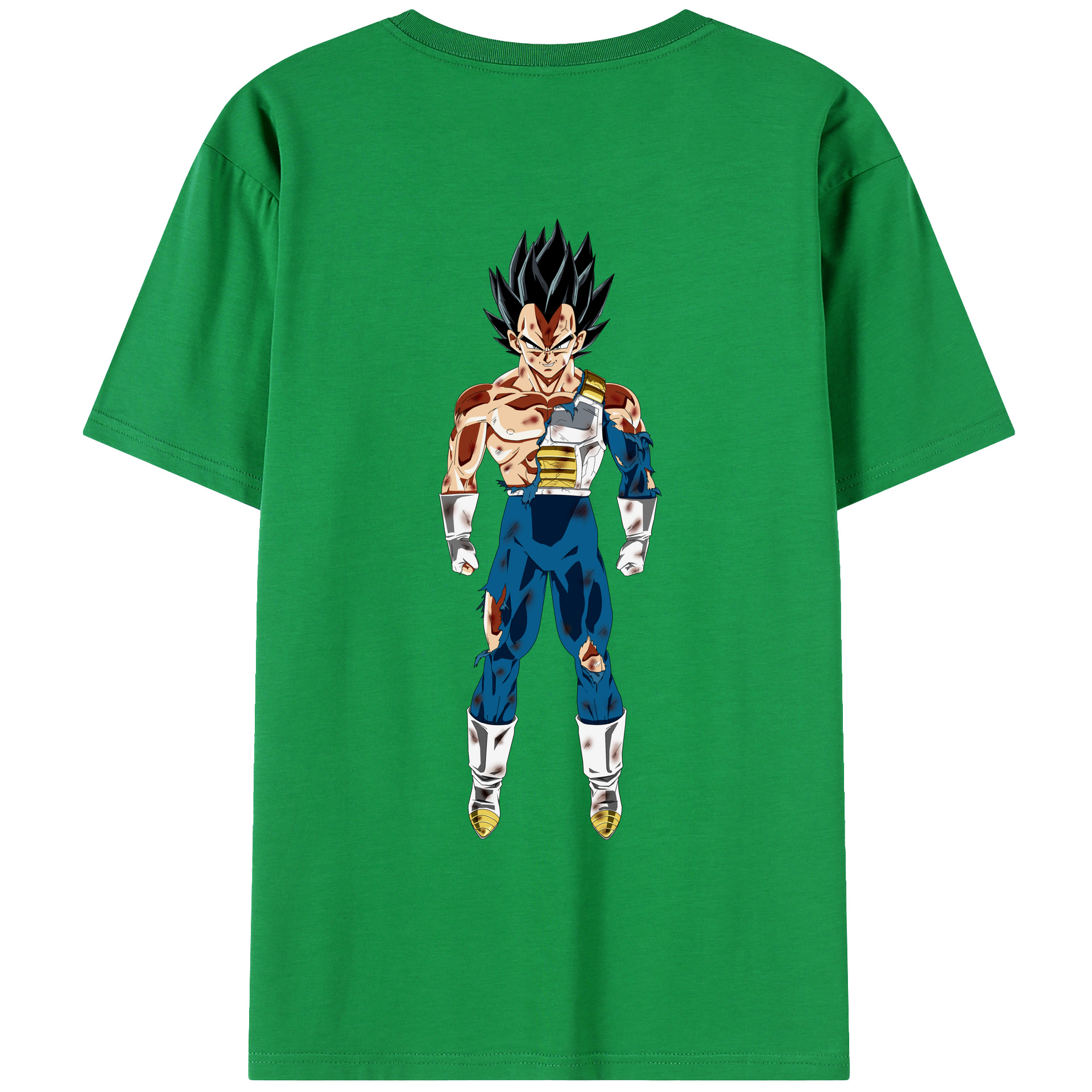 （画像用） ドラゴンボール ベジータ四世（Bejīta Yonsei）DRAGON BALL Vegeta IV レディース半袖Tシャツ(バックプリント)